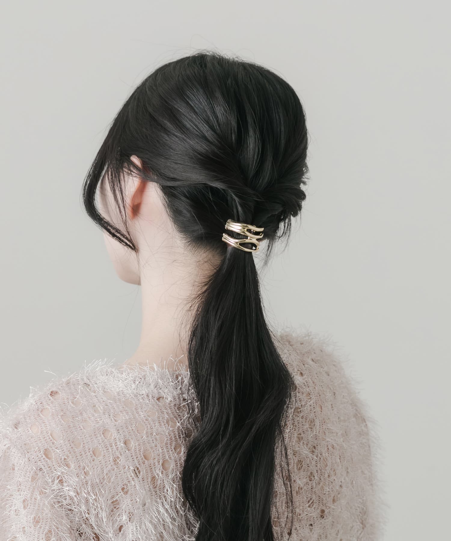 ニュアンスメタルラインヘアカフ GLD -