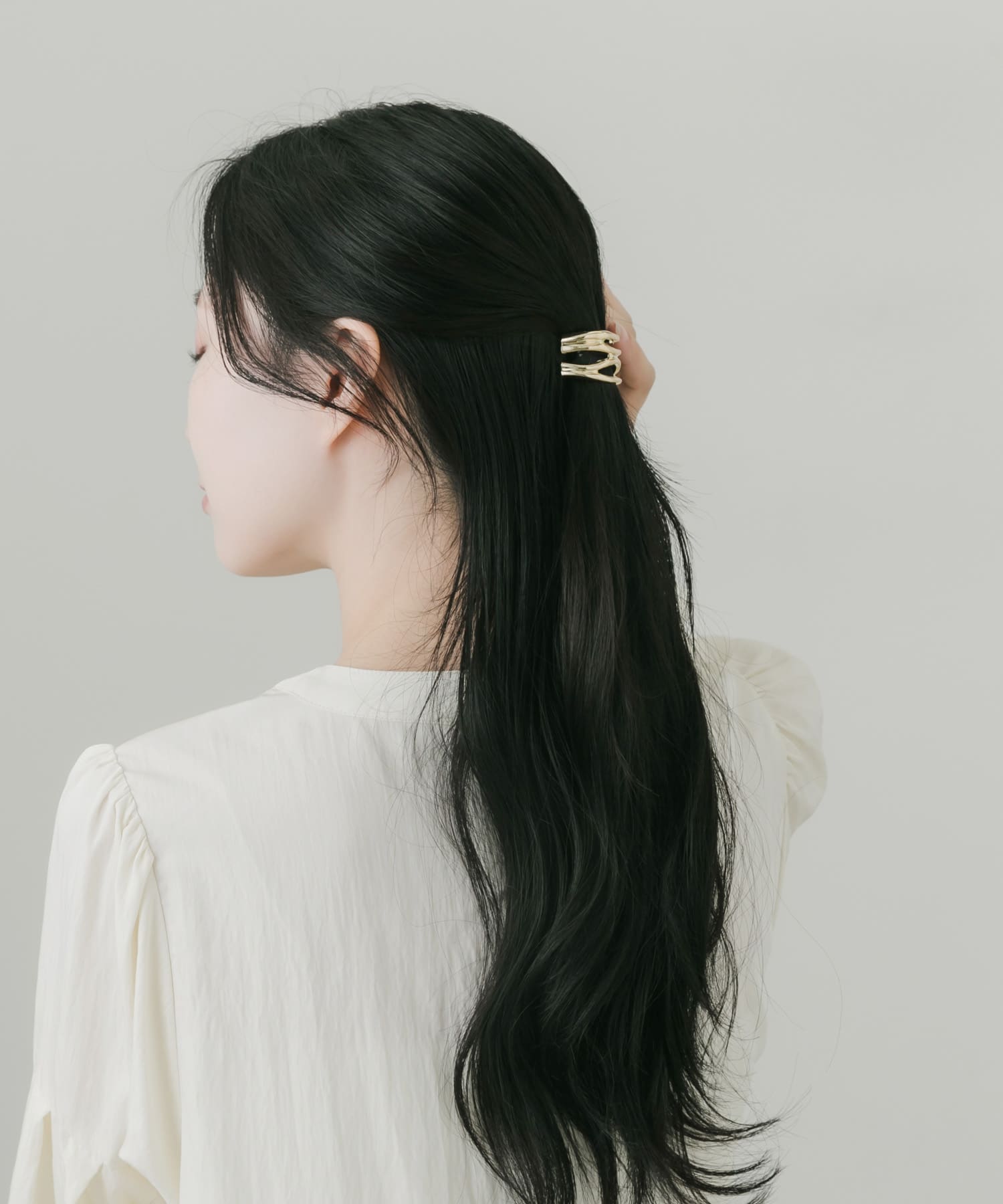 ニュアンスメタルラインヘアカフ GLD -