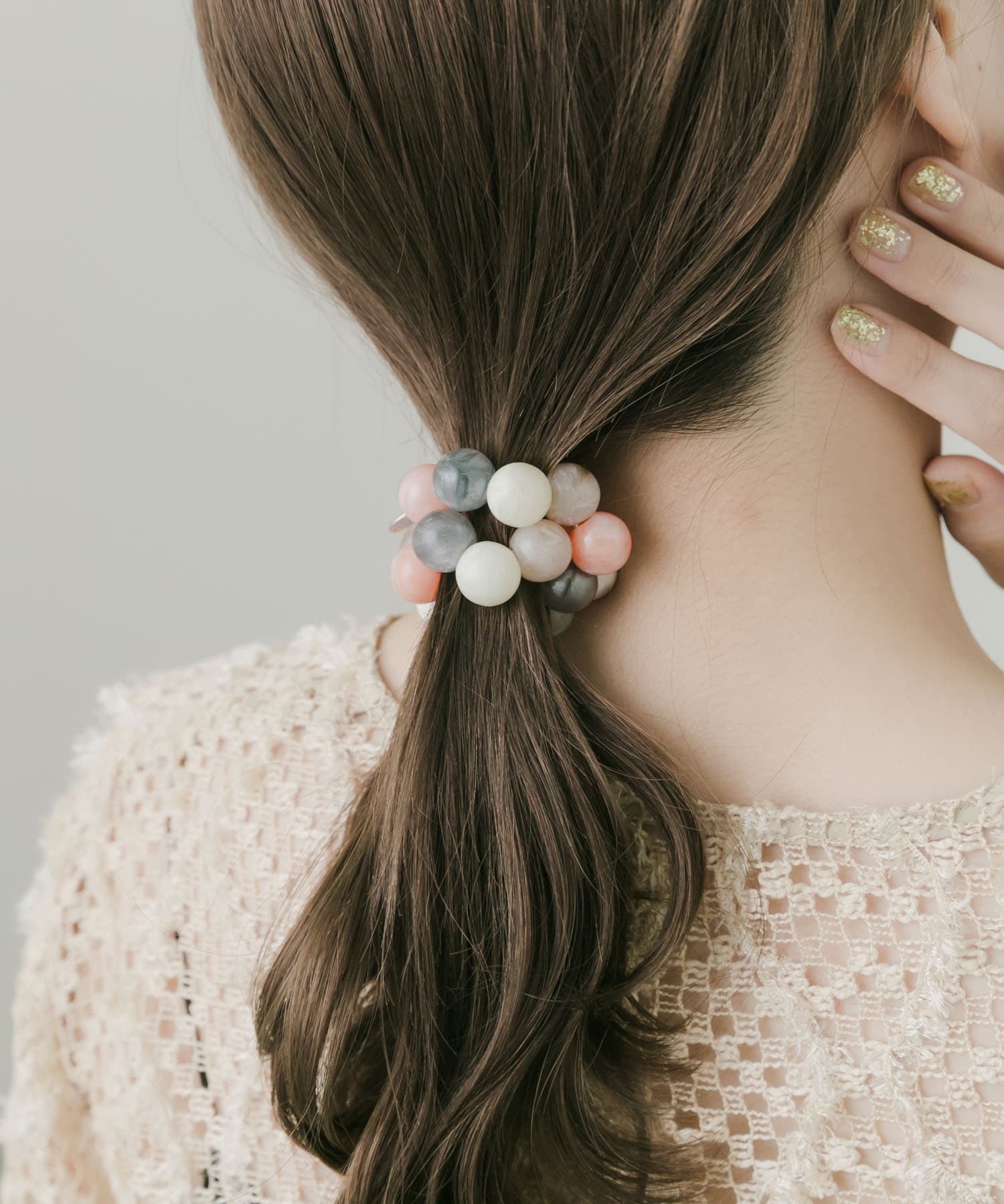 カラフルボールヘアゴム