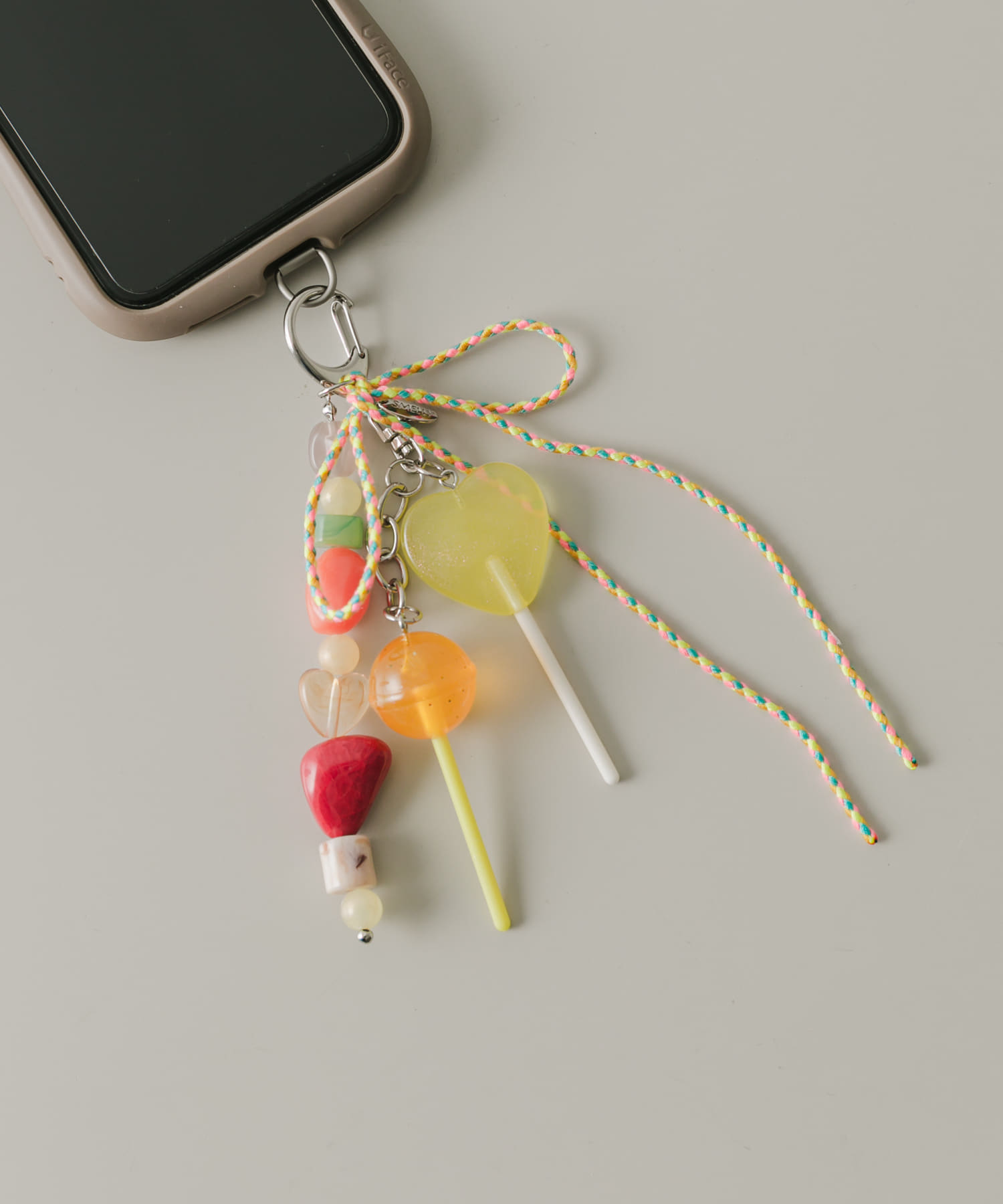 カラーモチーフキャンディーキーチェーン
