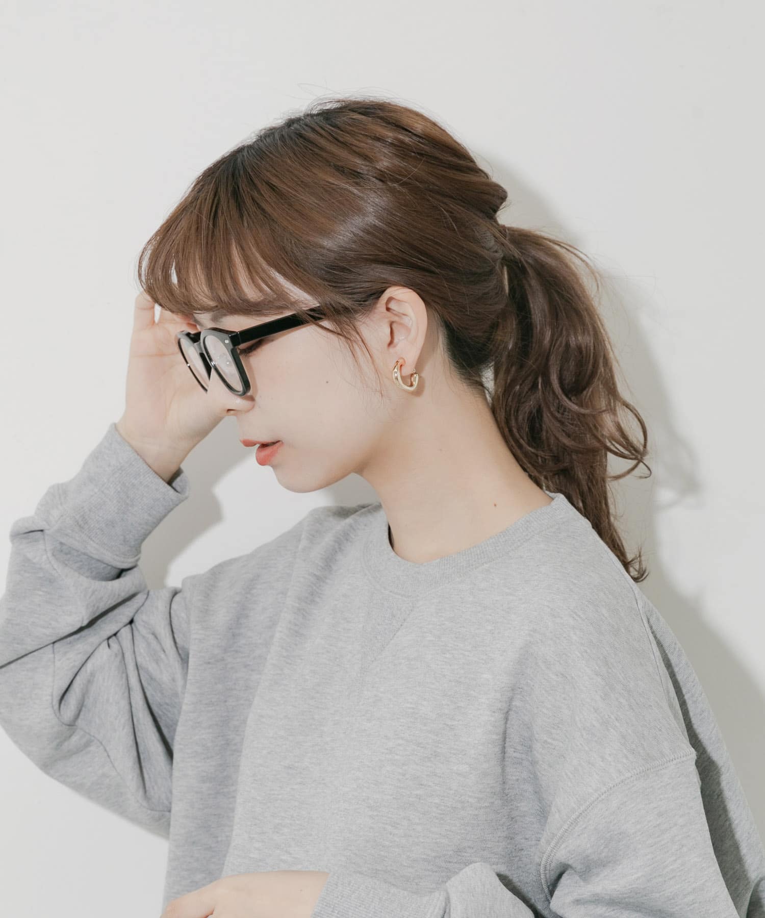 ウェリントンダテメガネ BLK -