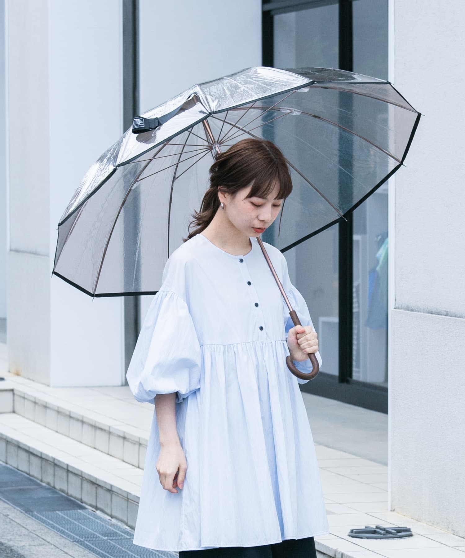 Wpc.　ユニセックス 12Kプラスチックアンブレラ BRN FREE