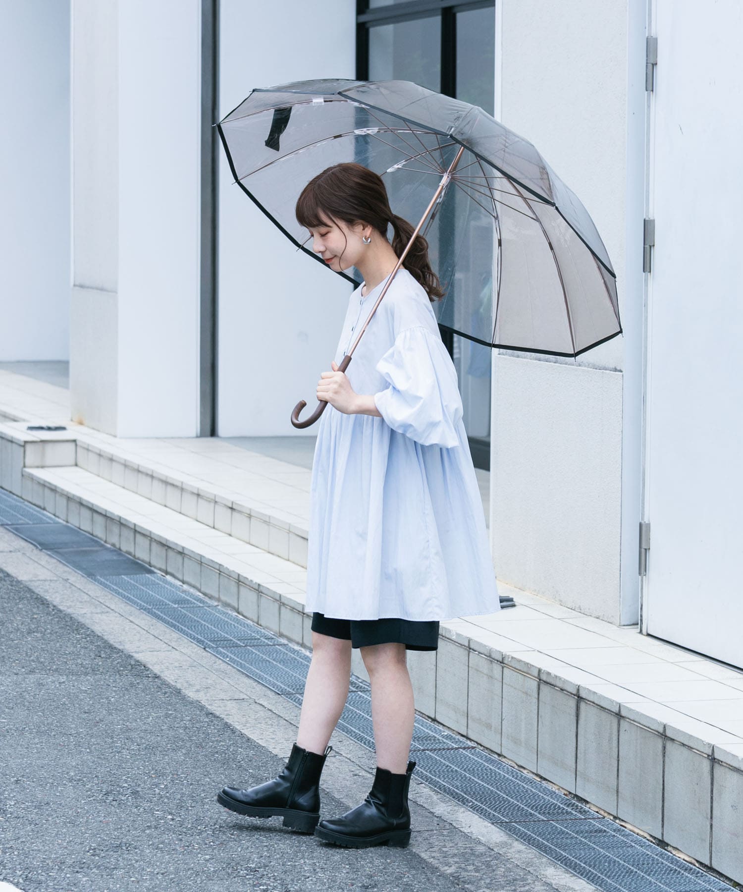 Wpc.　ユニセックス 12Kプラスチックアンブレラ BRN FREE