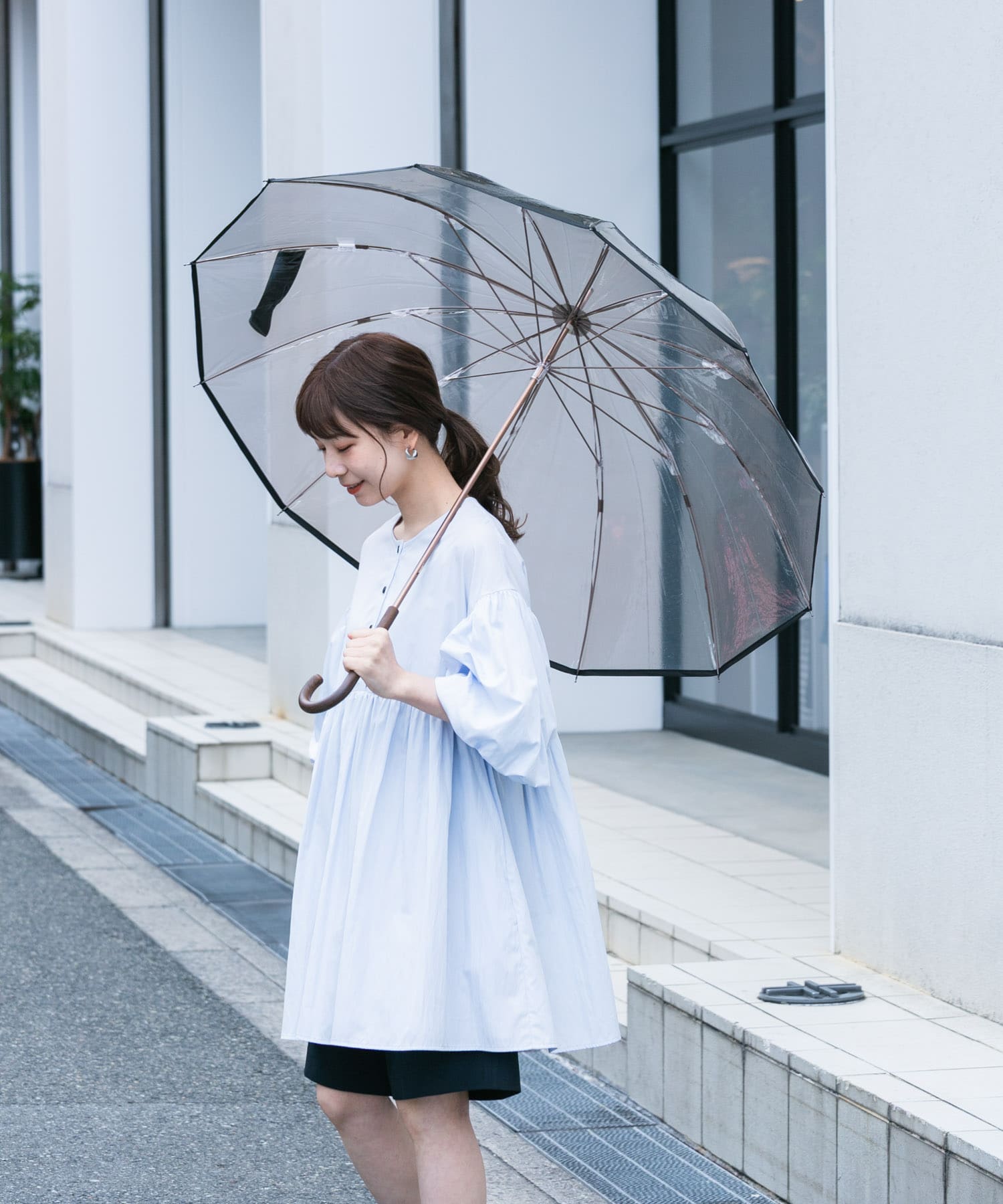 Wpc.　ユニセックス 12Kプラスチックアンブレラ BRN FREE