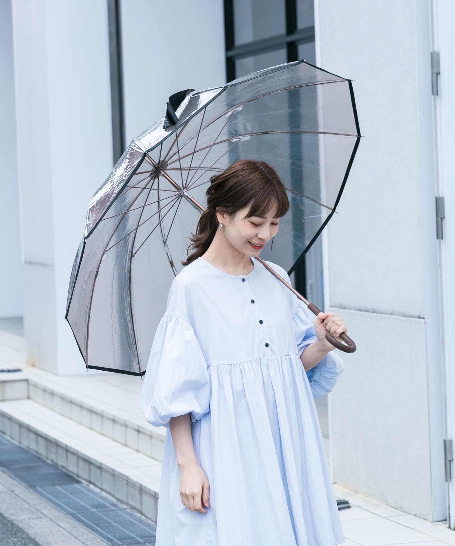 Wpc.　ユニセックス 12Kプラスチックアンブレラ BRN FREE