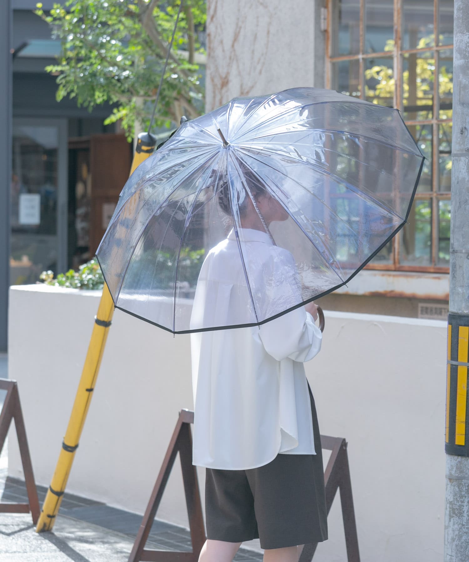 Wpc.　ユニセックス 12Kプラスチックアンブレラ NVY FREE