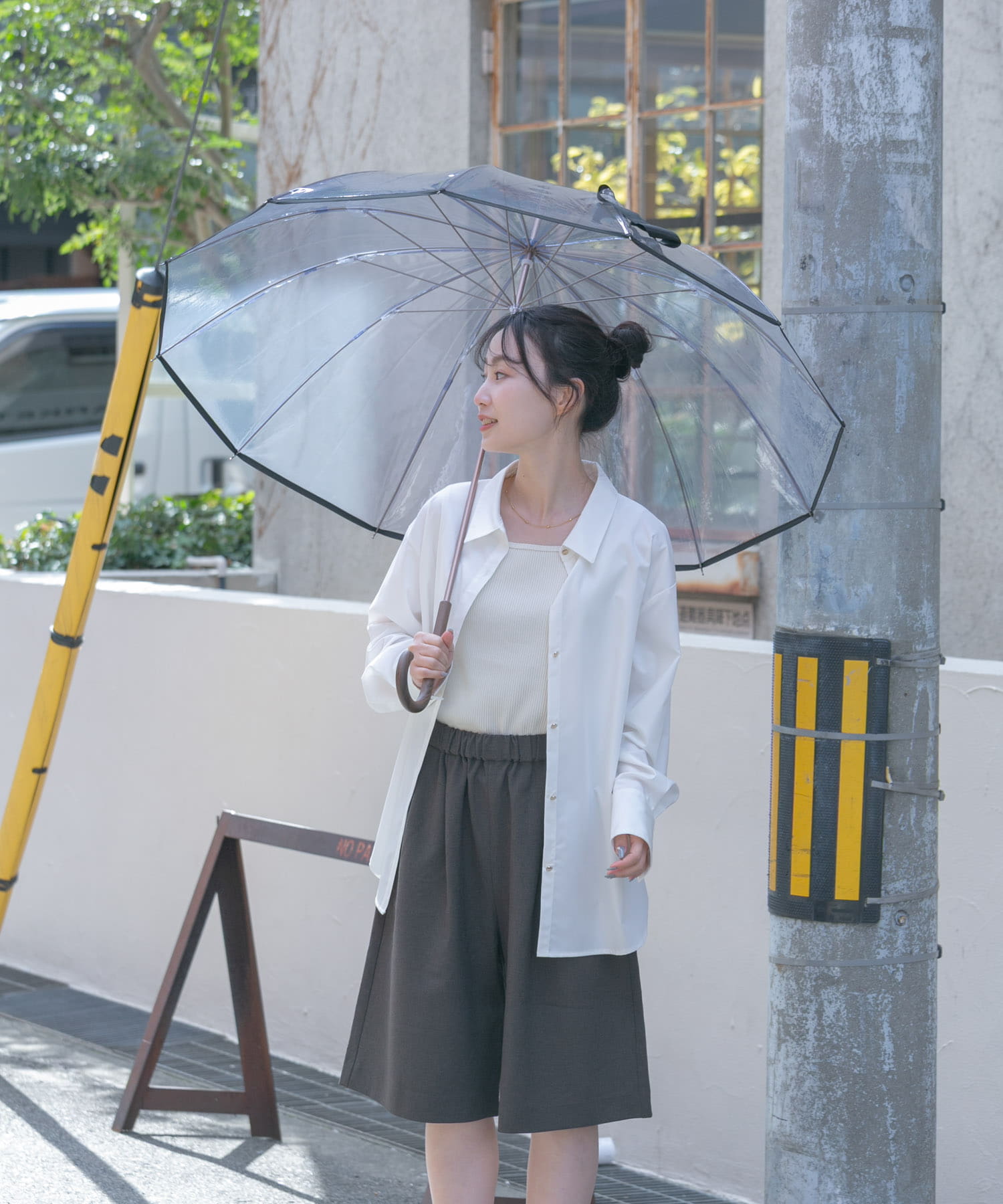 Wpc.　ユニセックス 12Kプラスチックアンブレラ NVY FREE