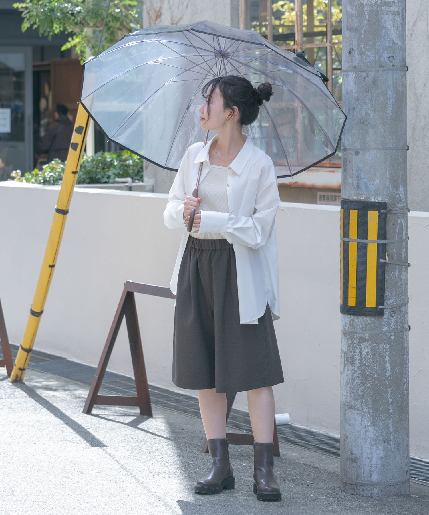 Wpc.　ユニセックス 12Kプラスチックアンブレラ NVY FREE