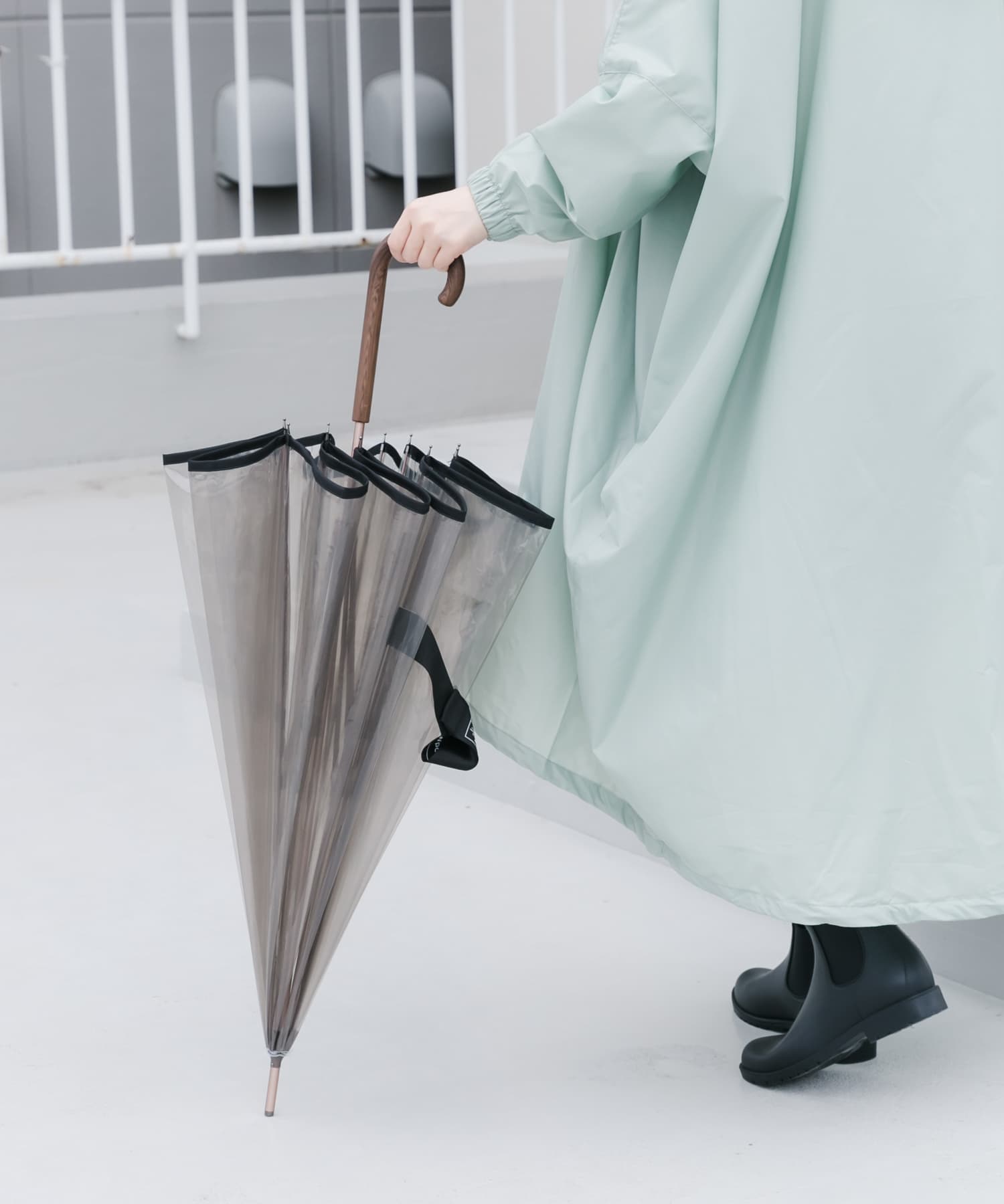 Wpc.　ユニセックス 12Kプラスチックアンブレラ GRY one