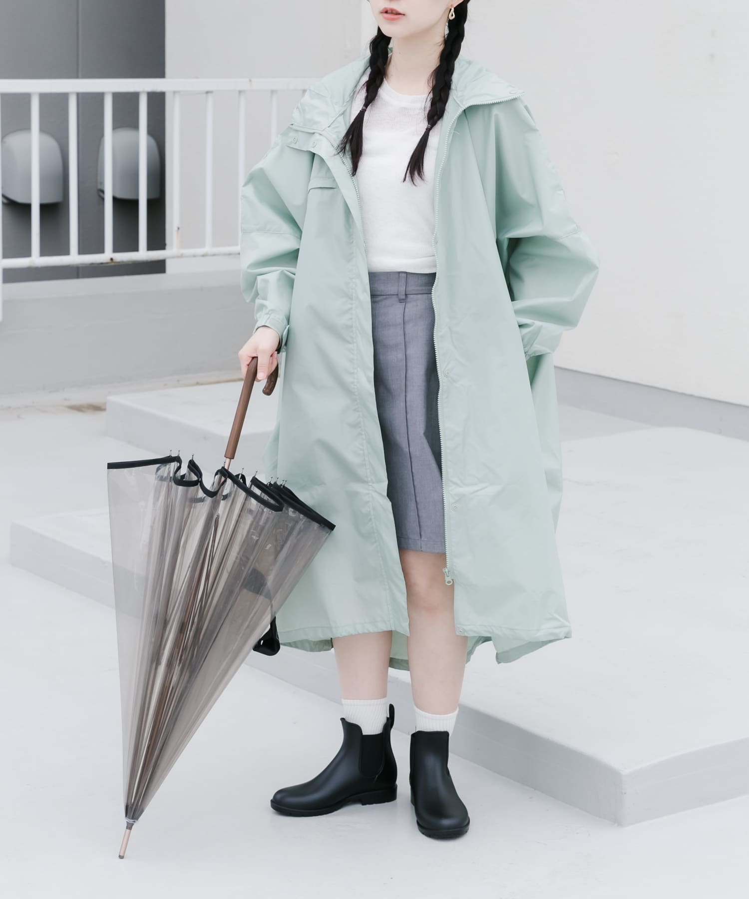 Wpc.　ユニセックス 12Kプラスチックアンブレラ GRY one