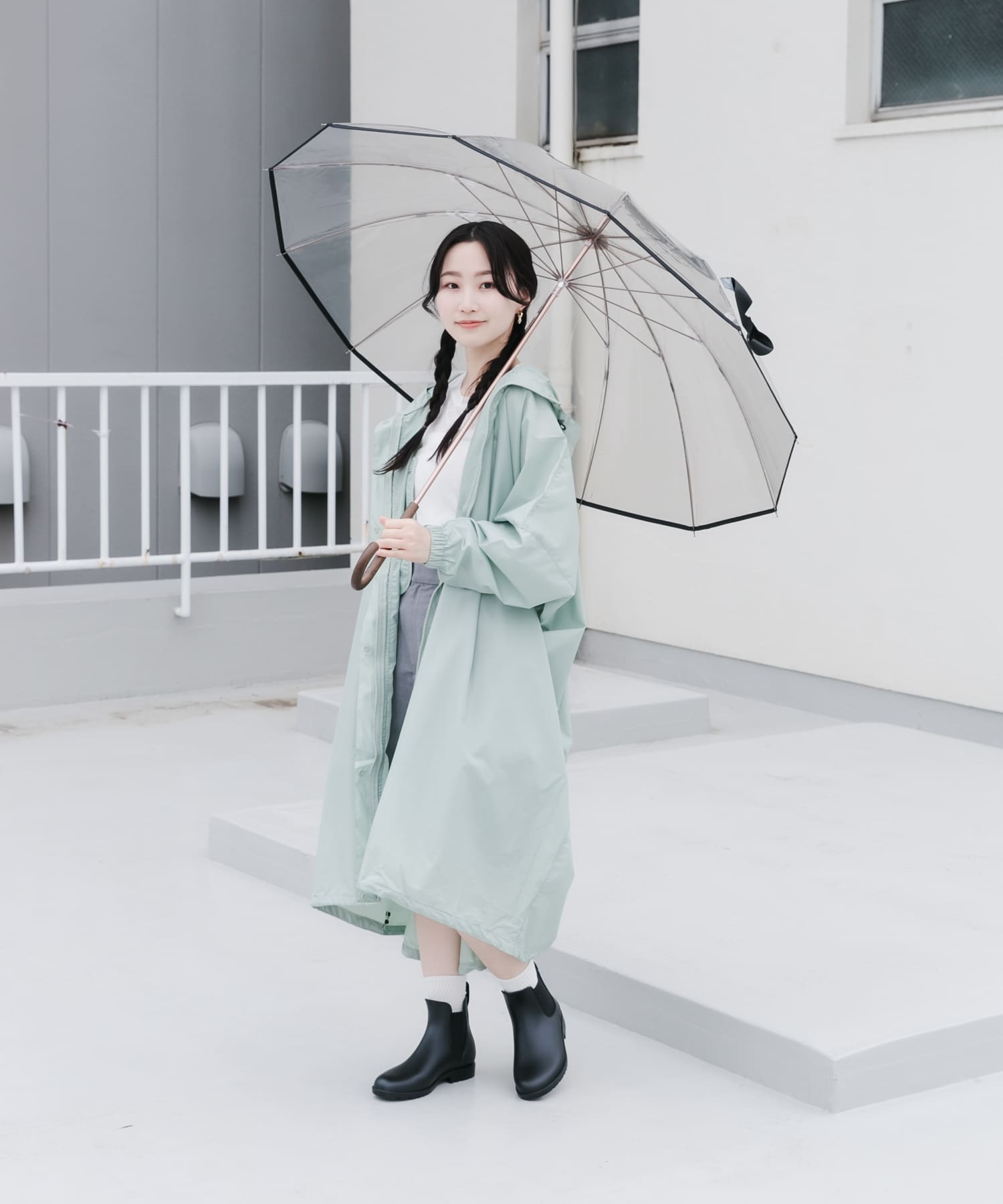 Wpc.　ユニセックス 12Kプラスチックアンブレラ GRY one