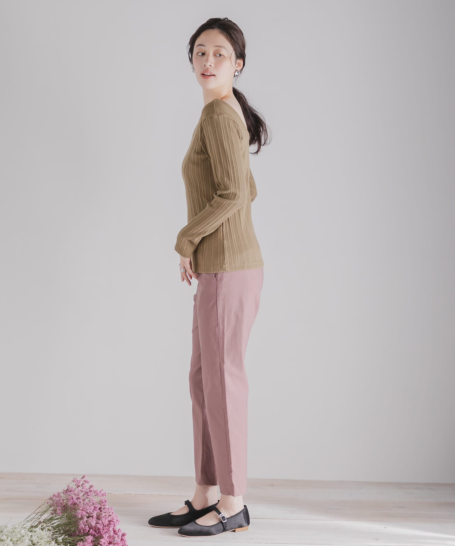 アシメネックコンパクトトップ MOCHA FREE