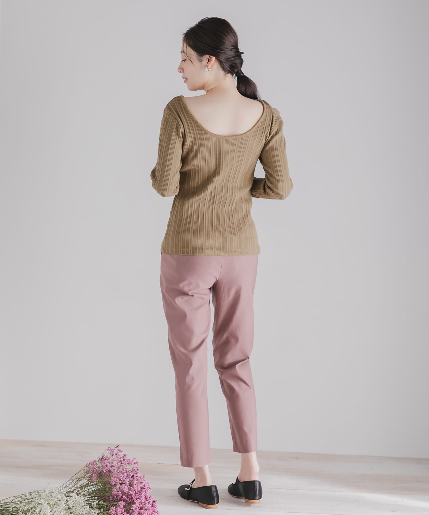 アシメネックコンパクトトップ MOCHA FREE