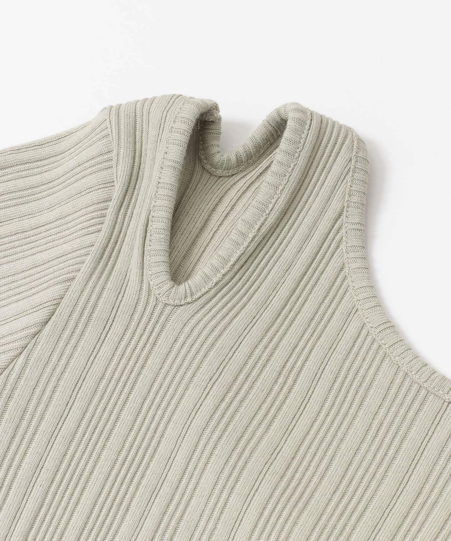 アシメネックコンパクトトップ L.KHAKI FREE