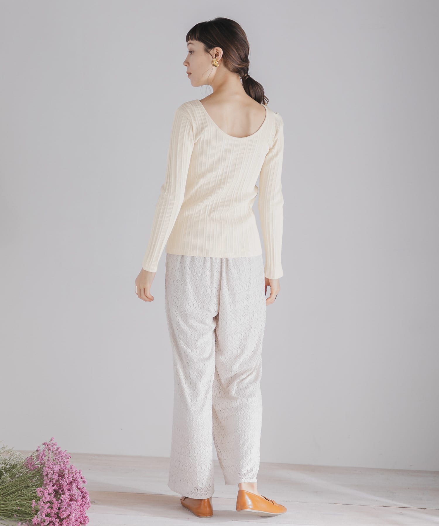 アシメネックコンパクトトップ IVORY FREE
