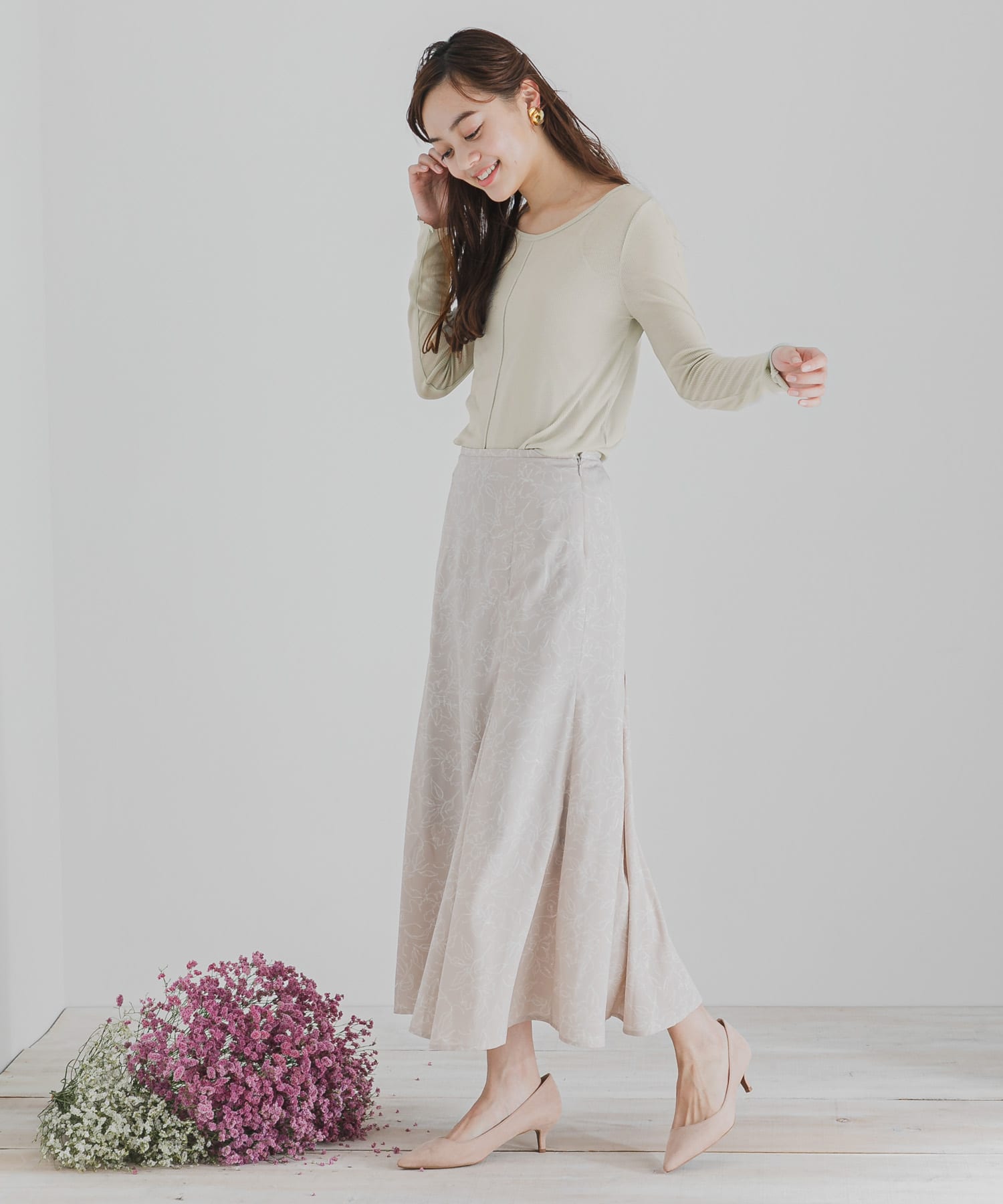 ボートネックシアーカットトップ MINT FREE