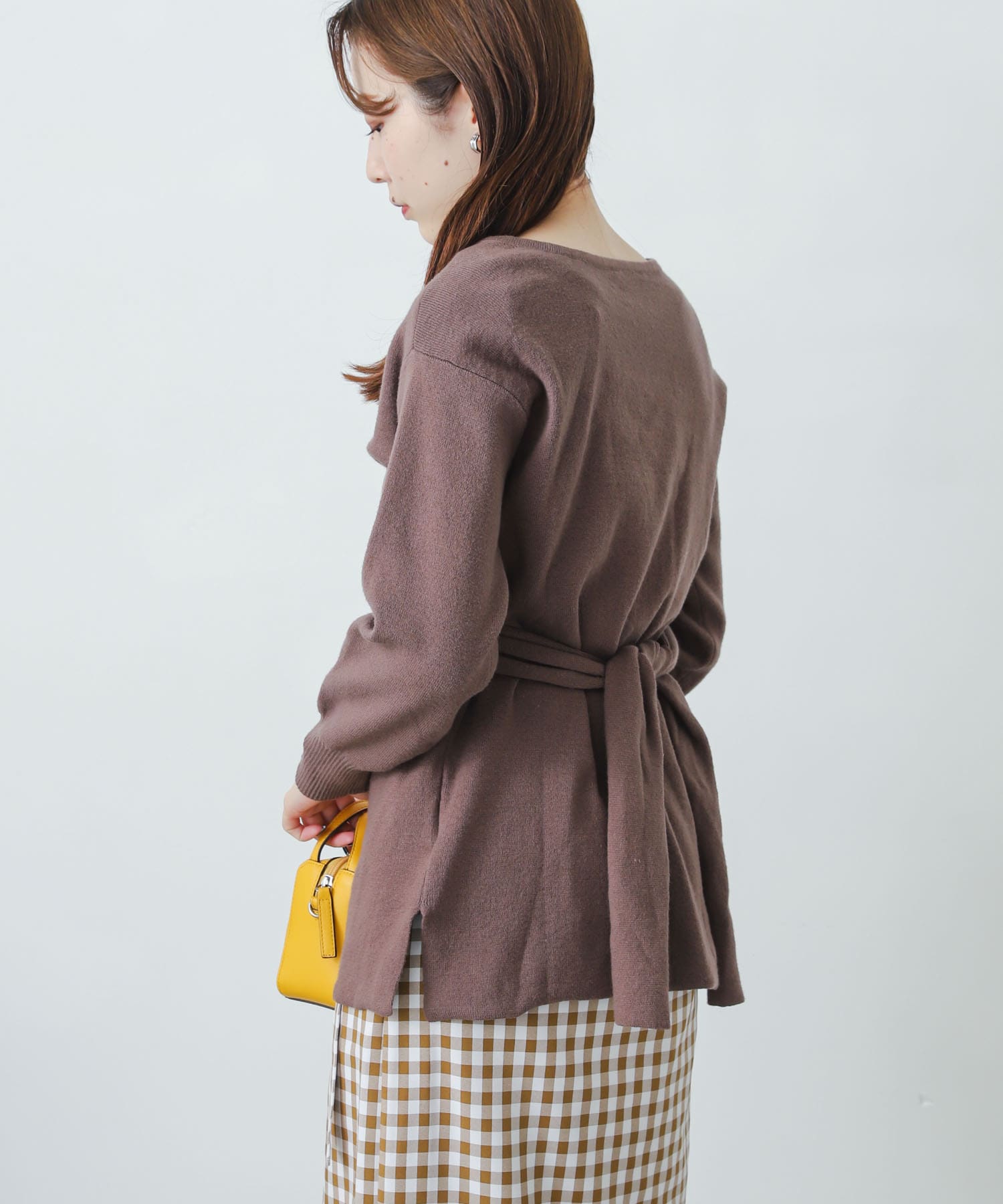 ツイストチュニックセーター MOCHA FREE