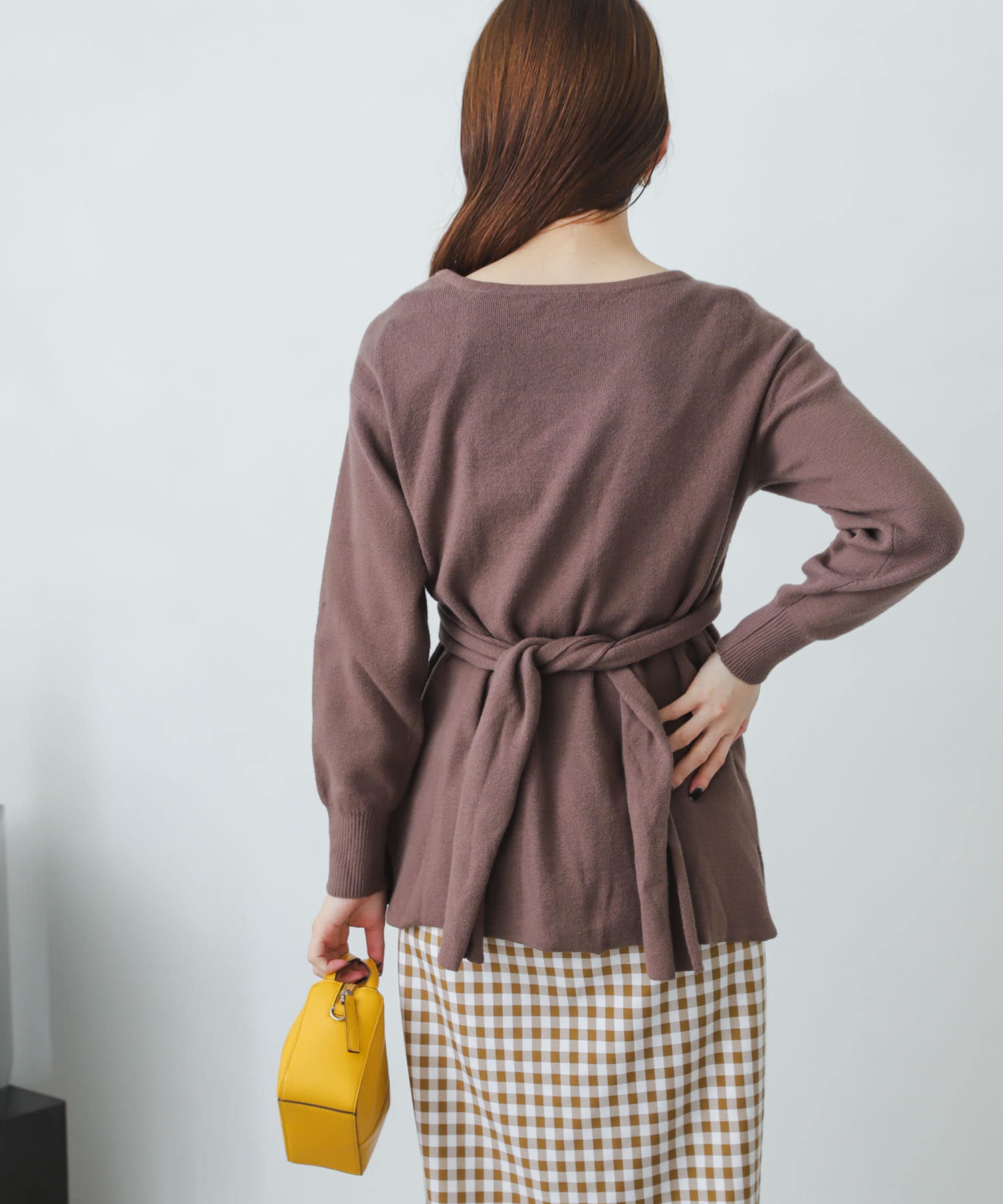 ツイストチュニックセーター MOCHA FREE