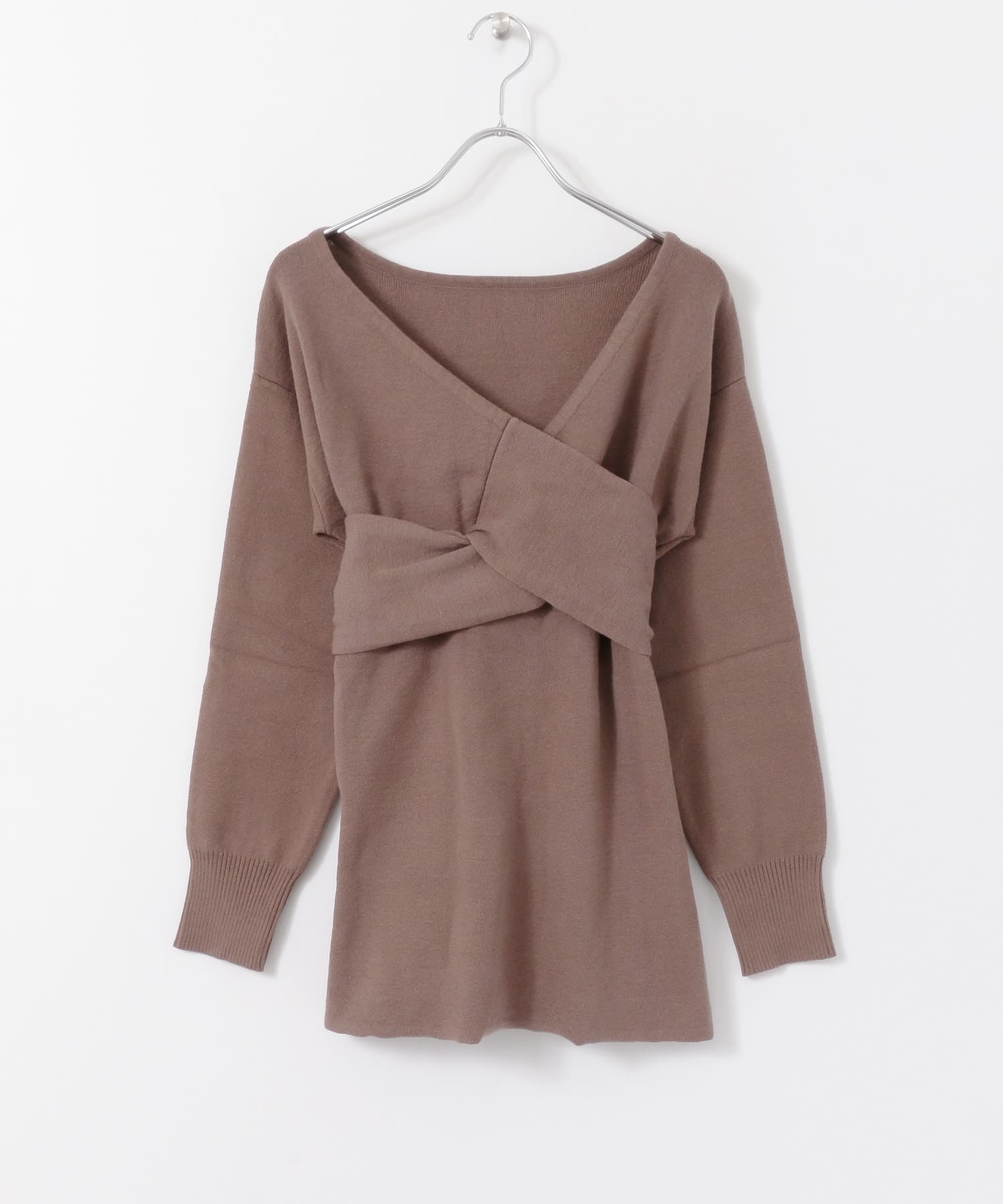 ツイストチュニックセーター MOCHA FREE