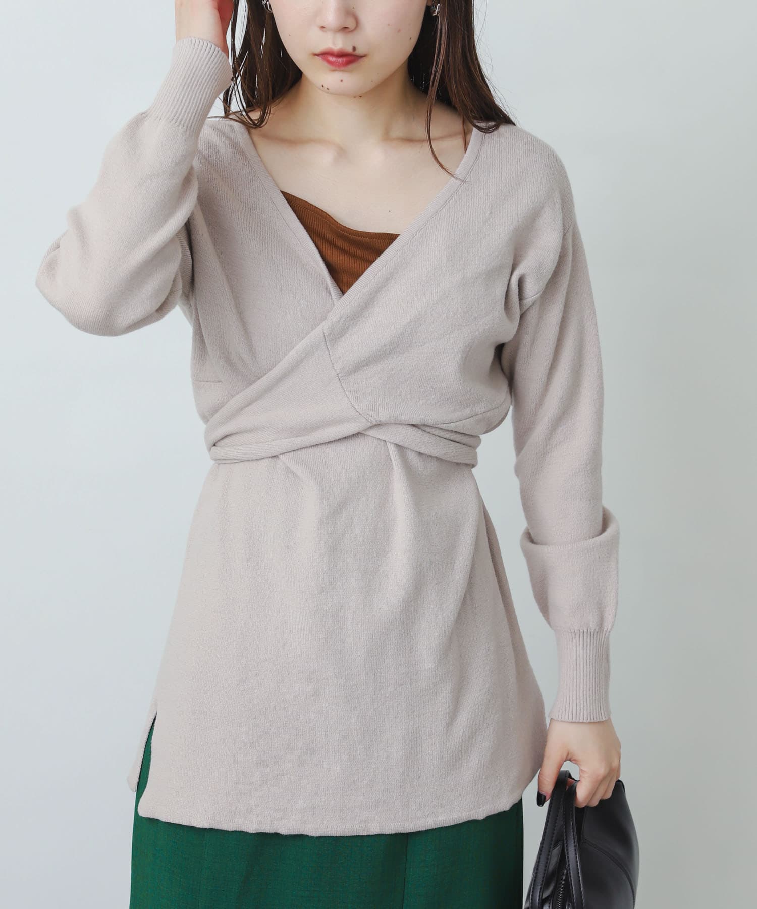 身長：156cm サイズ：one