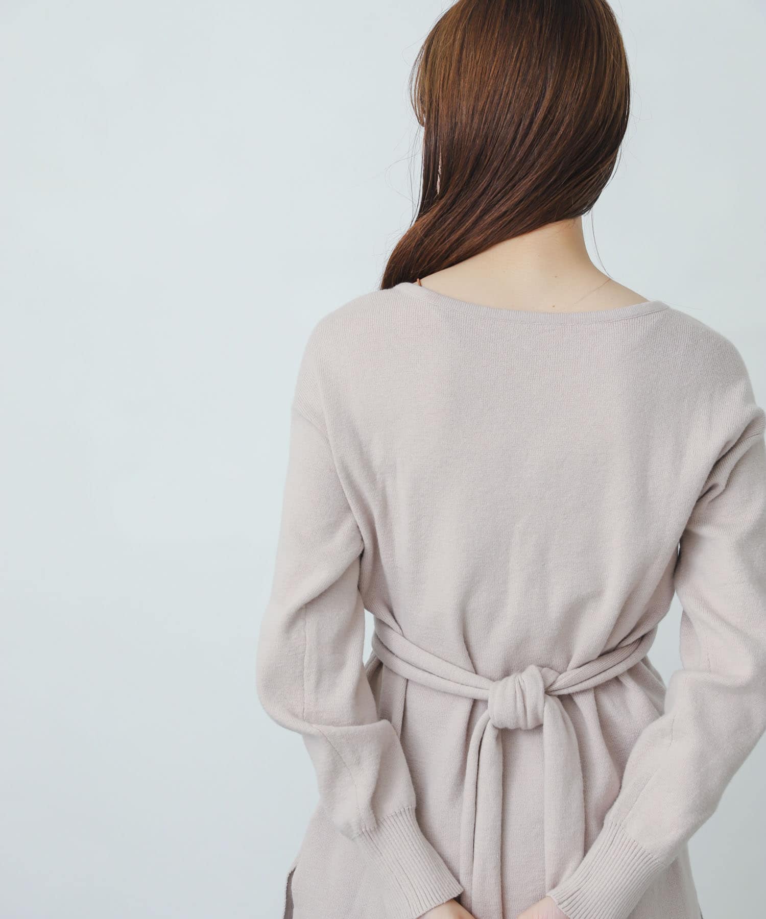ツイストチュニックセーター GREIGE FREE