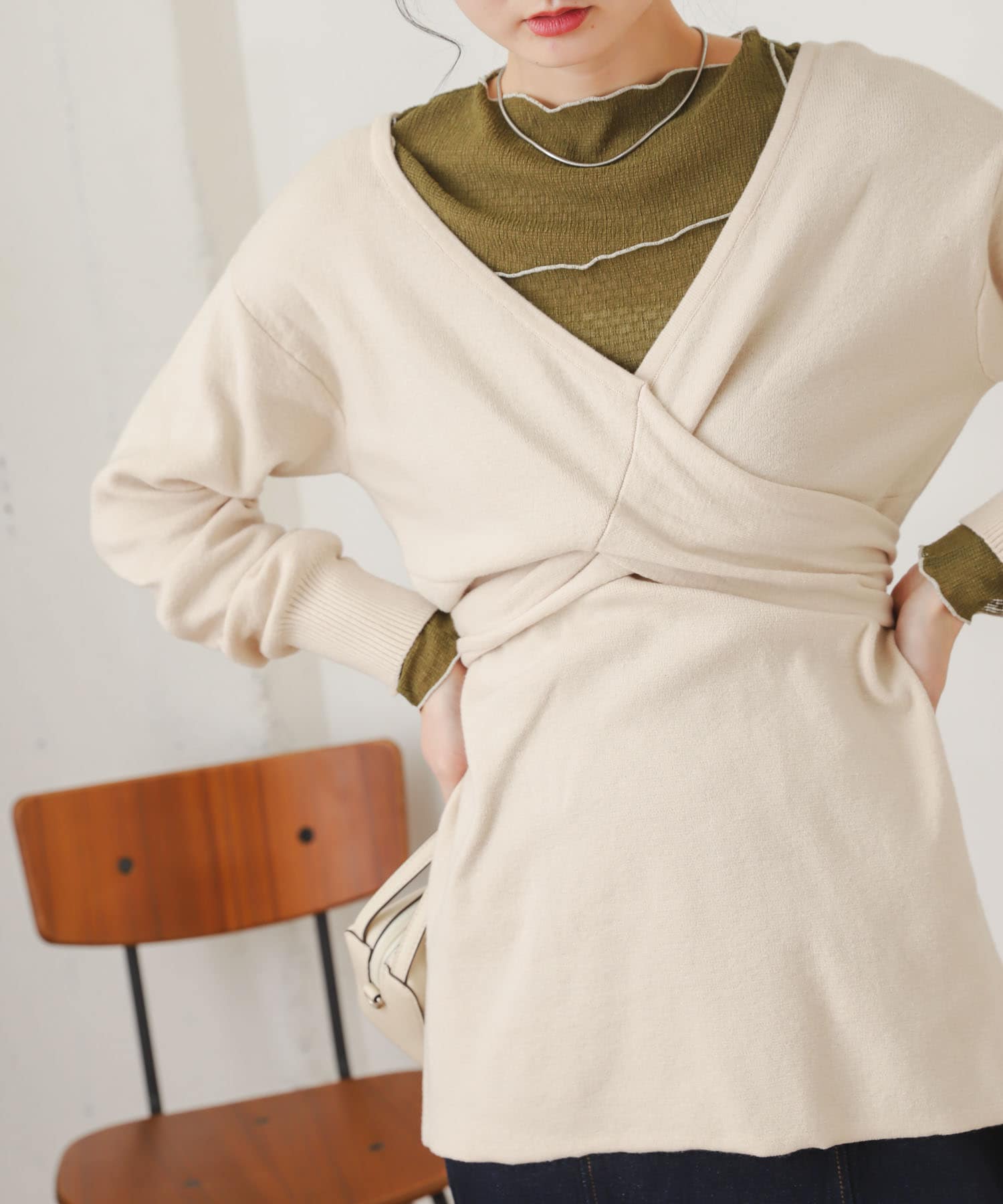 身長：169cm サイズ：one