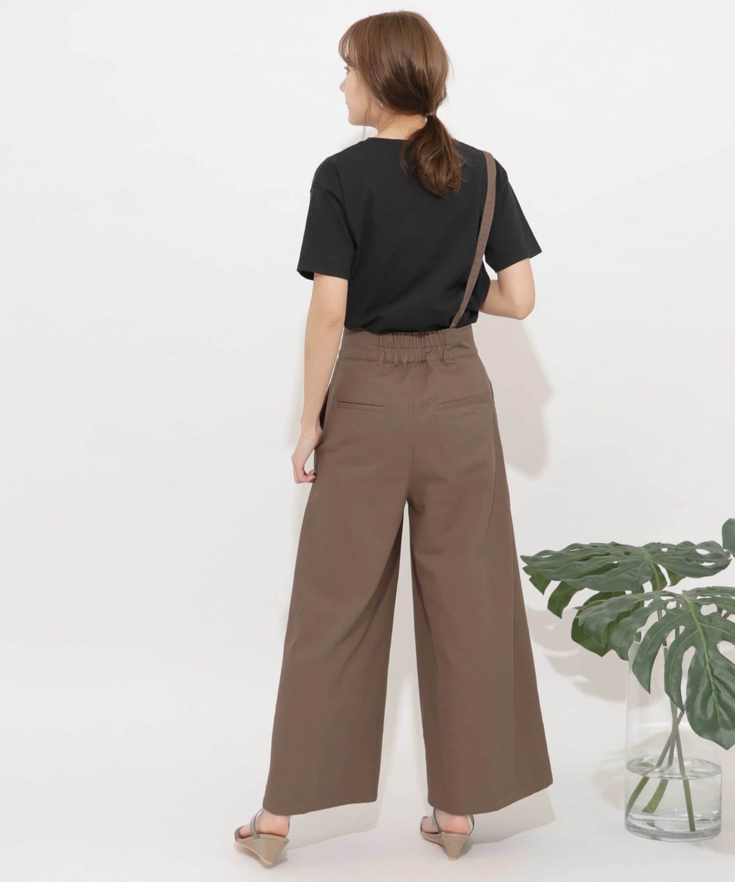 2WAYワンショルダーサスツキパンツ MOCHA S