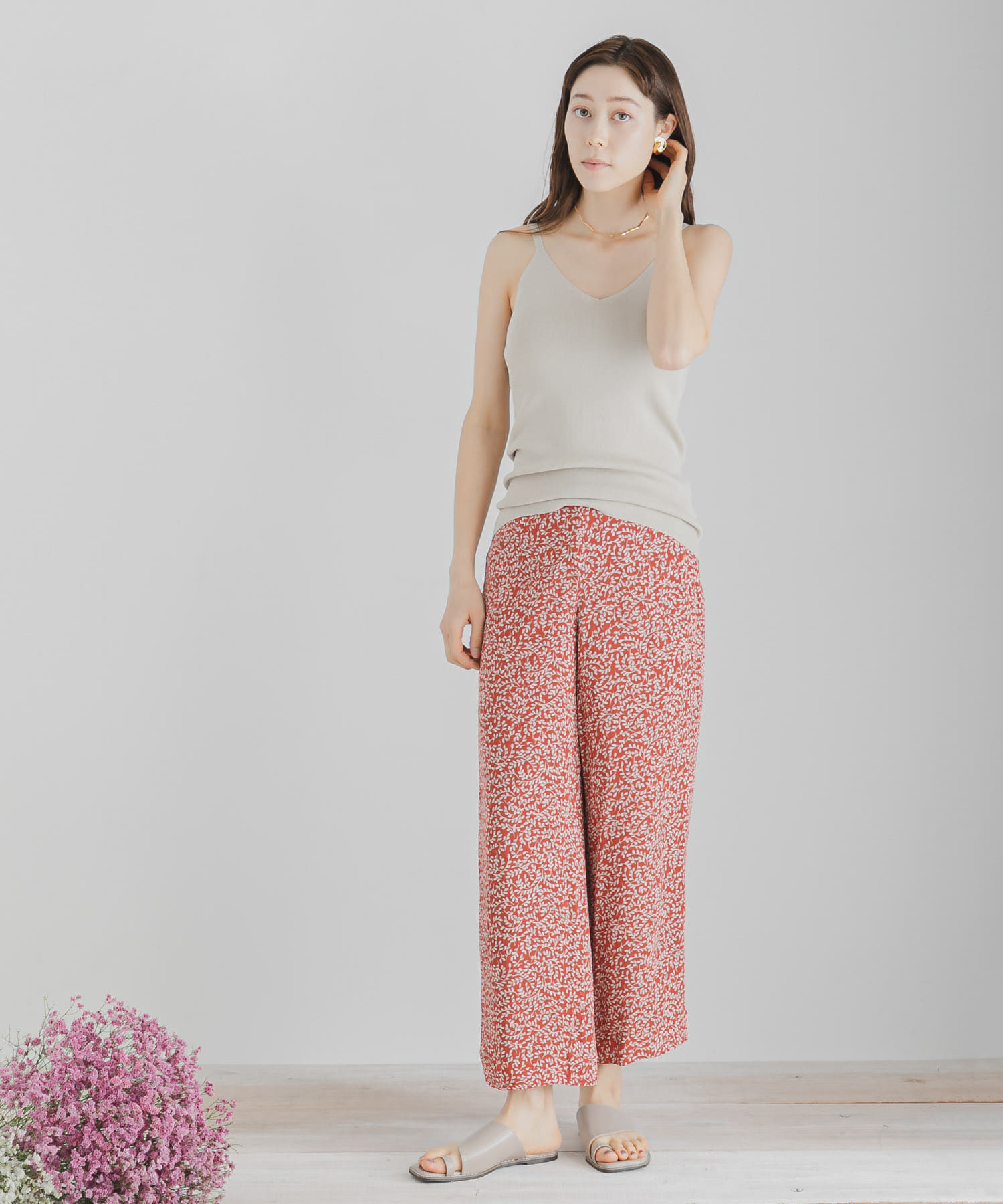 ワイドストレートヨウリュウパンツ TERRACOTTA FREE