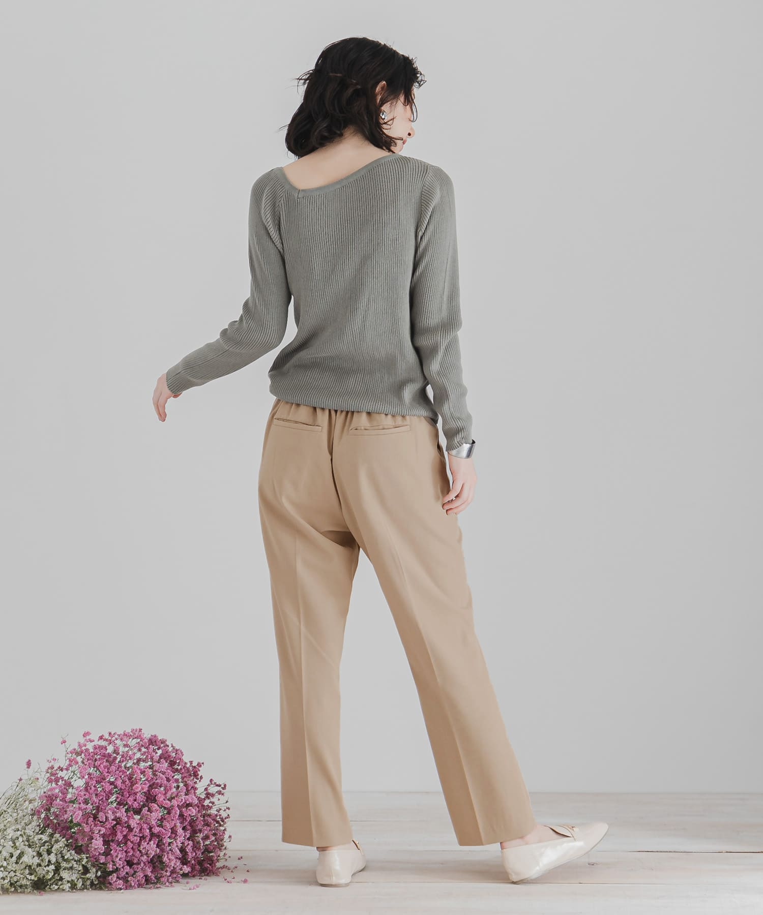 CARREMANテーパードパンツ BEIGE XS