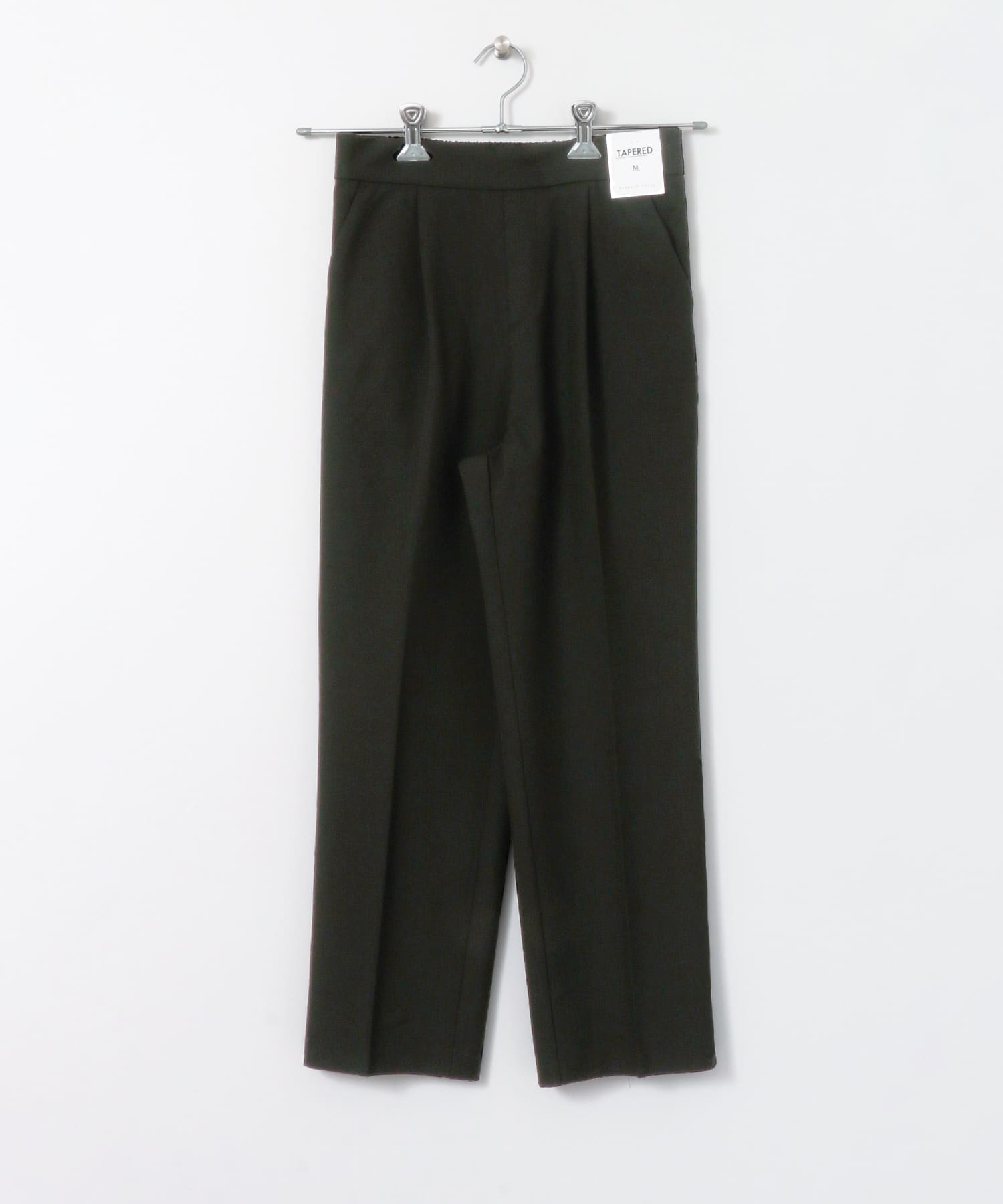 CARREMANテーパードパンツ BLACK S