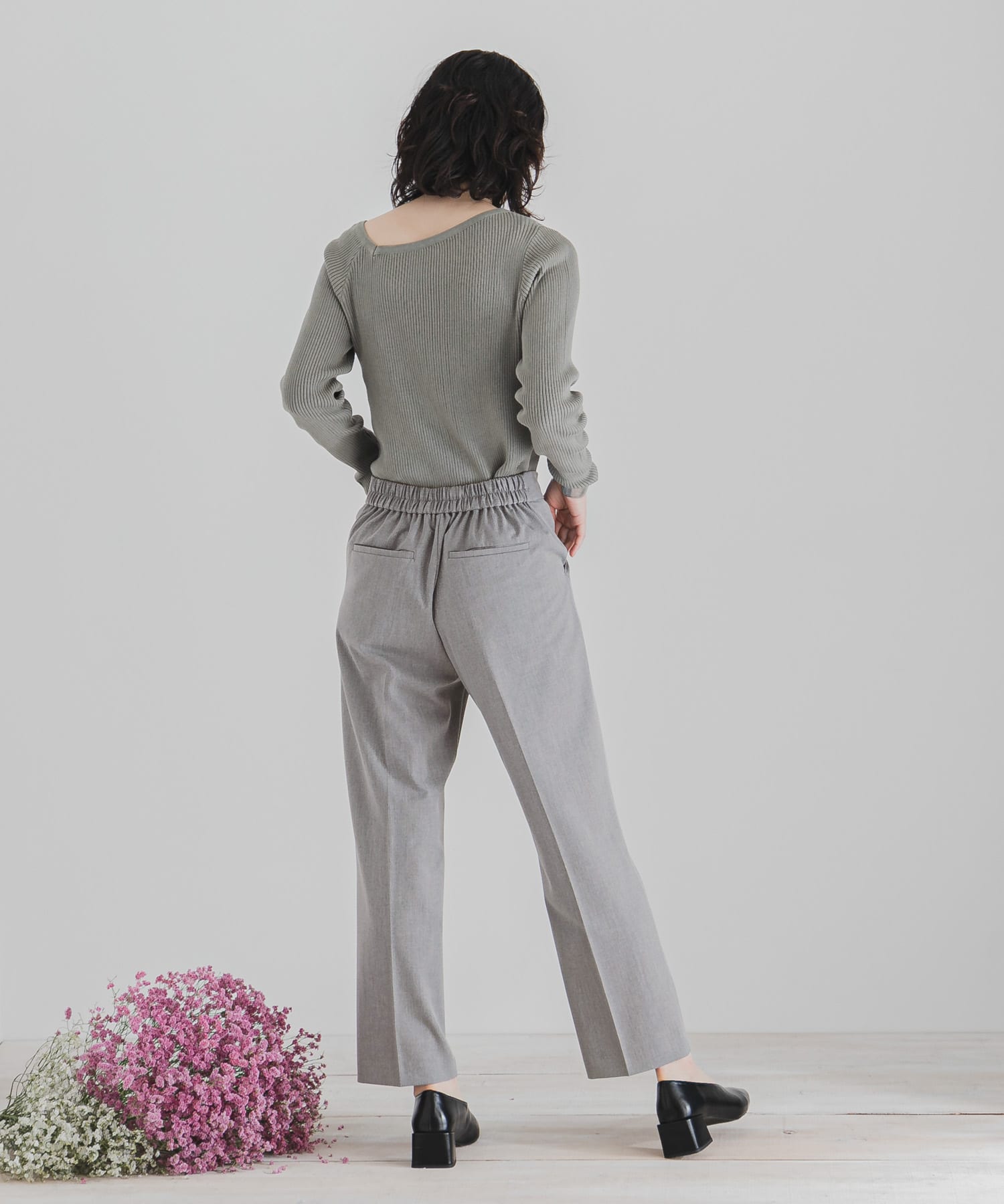 CARREMANテーパードパンツ L.GRAY XS