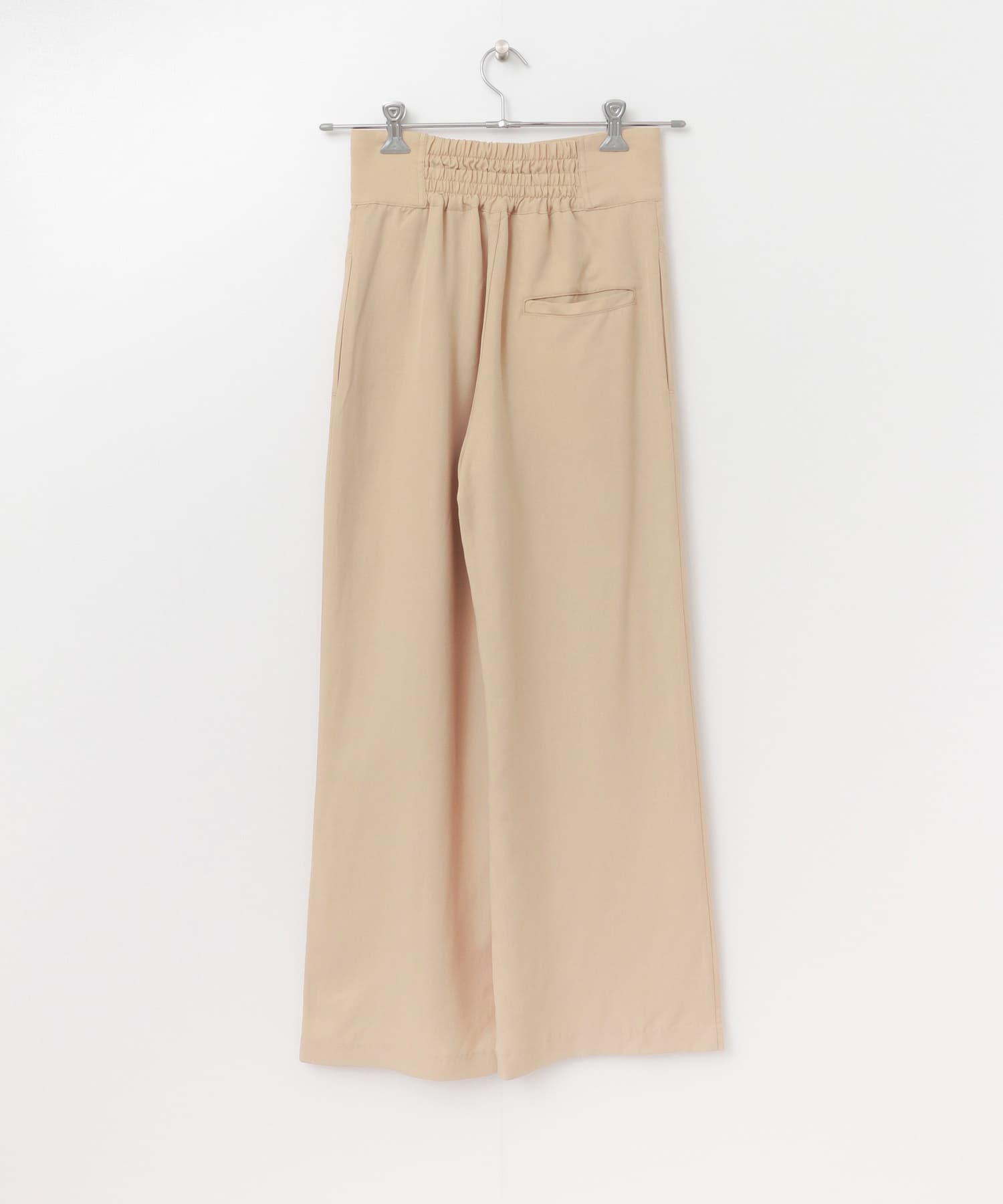 リヨセルスリットワイドパンツ BEIGE FREE