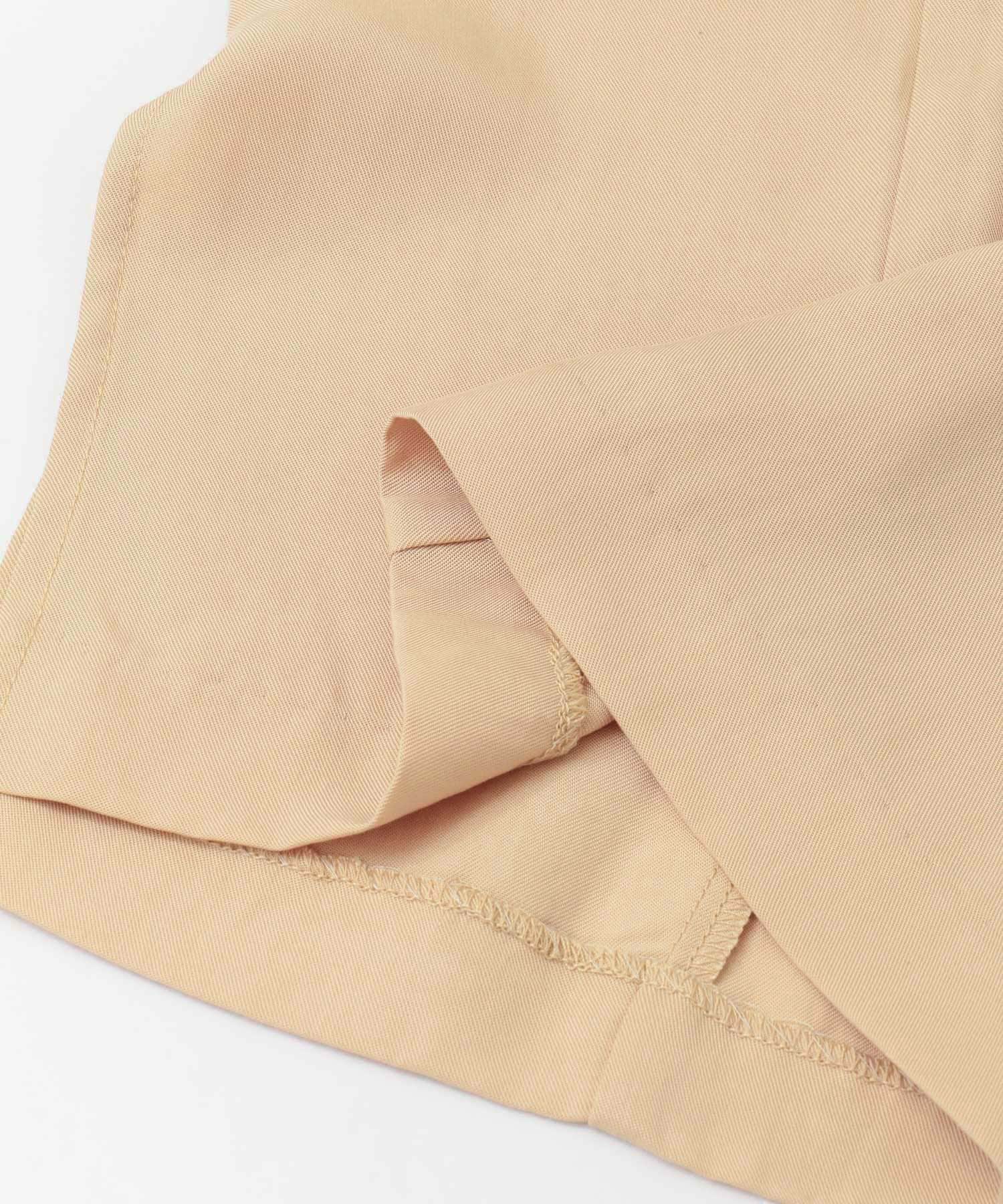 リヨセルスリットワイドパンツ BEIGE FREE