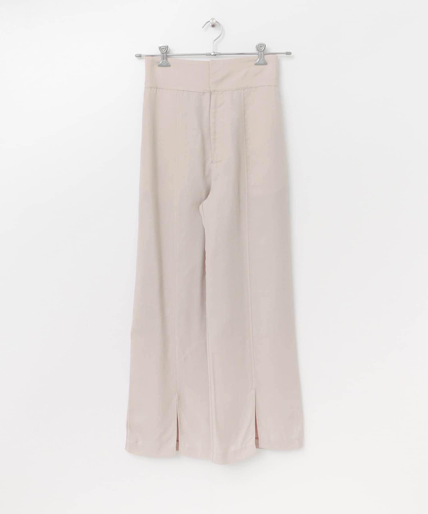 リヨセルスリットワイドパンツ GREIGE FREE