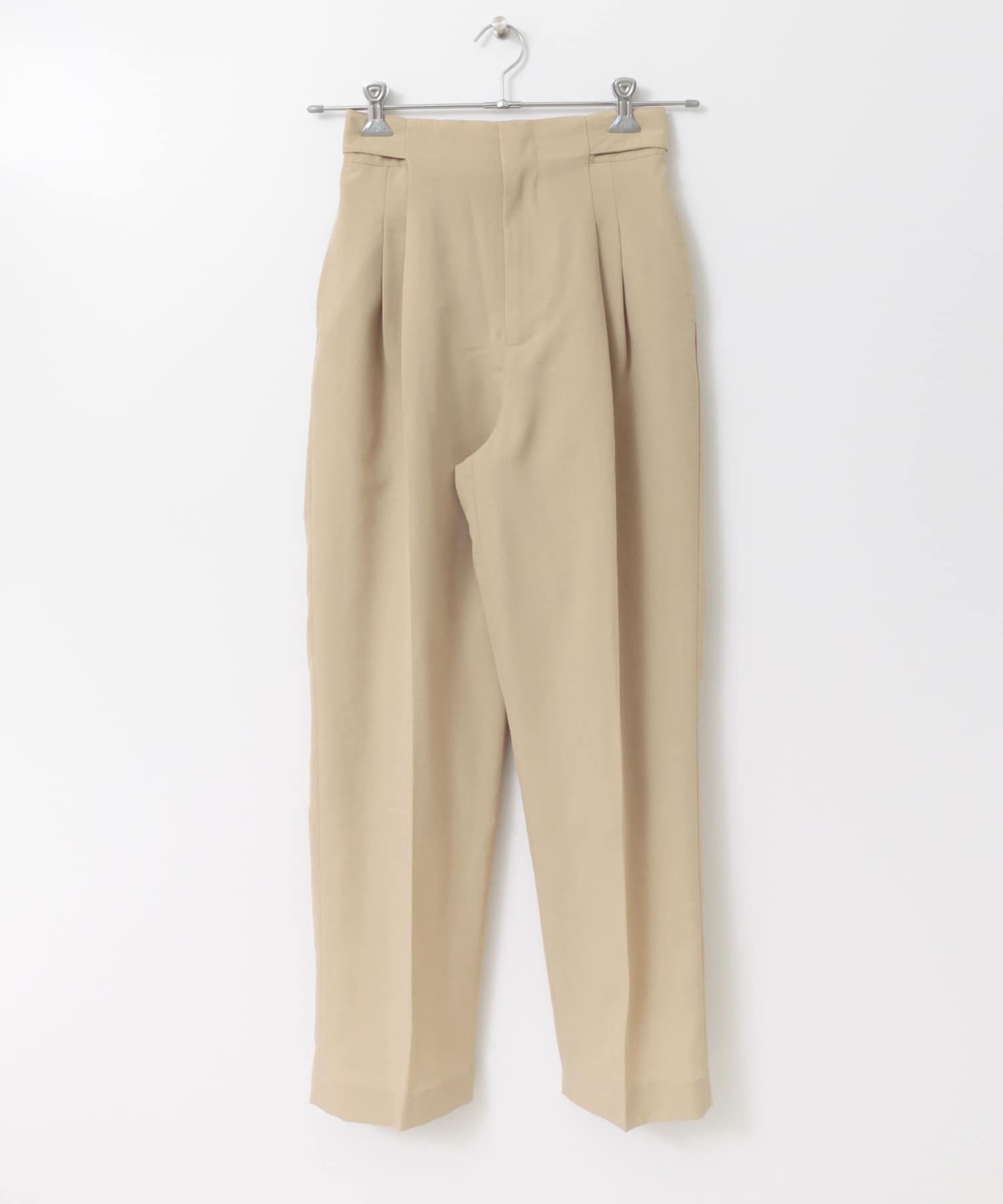 ツイルテーパードパンツ BEIGE M