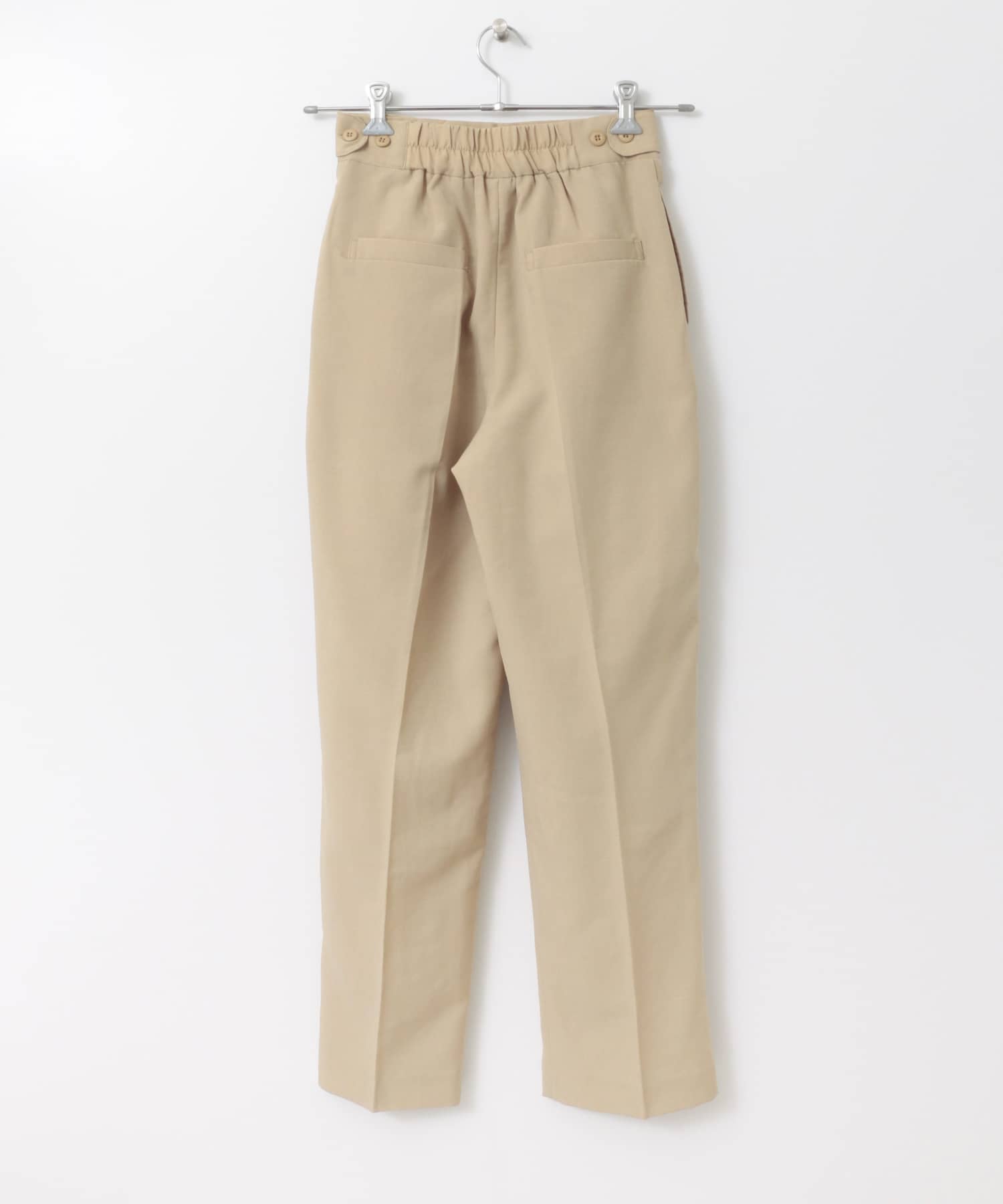 ツイルテーパードパンツ BEIGE S
