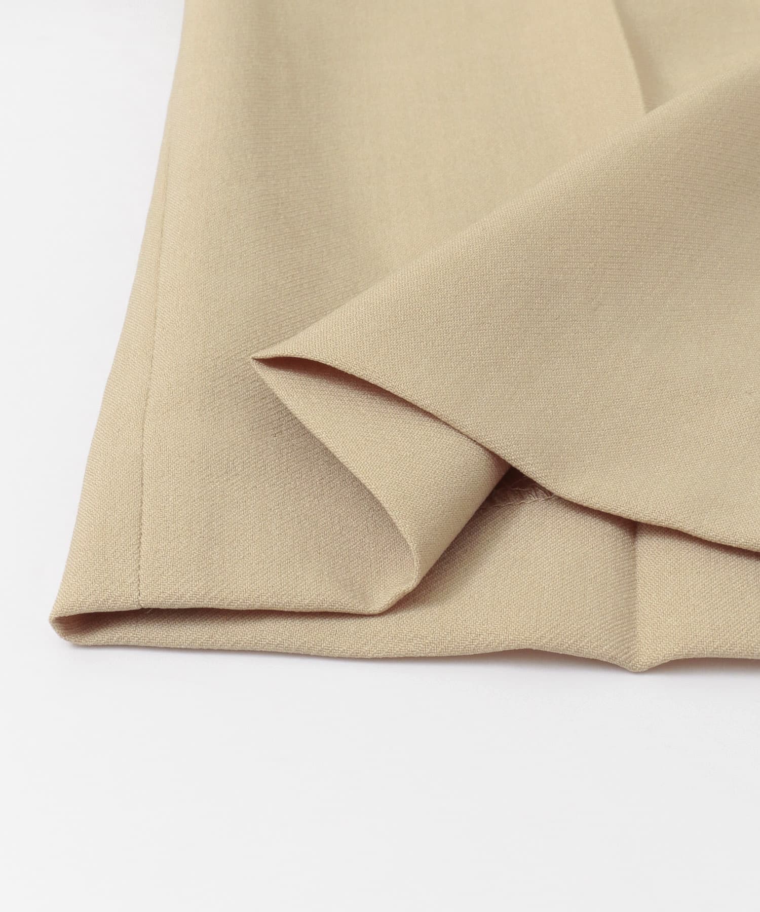ツイルテーパードパンツ BEIGE S