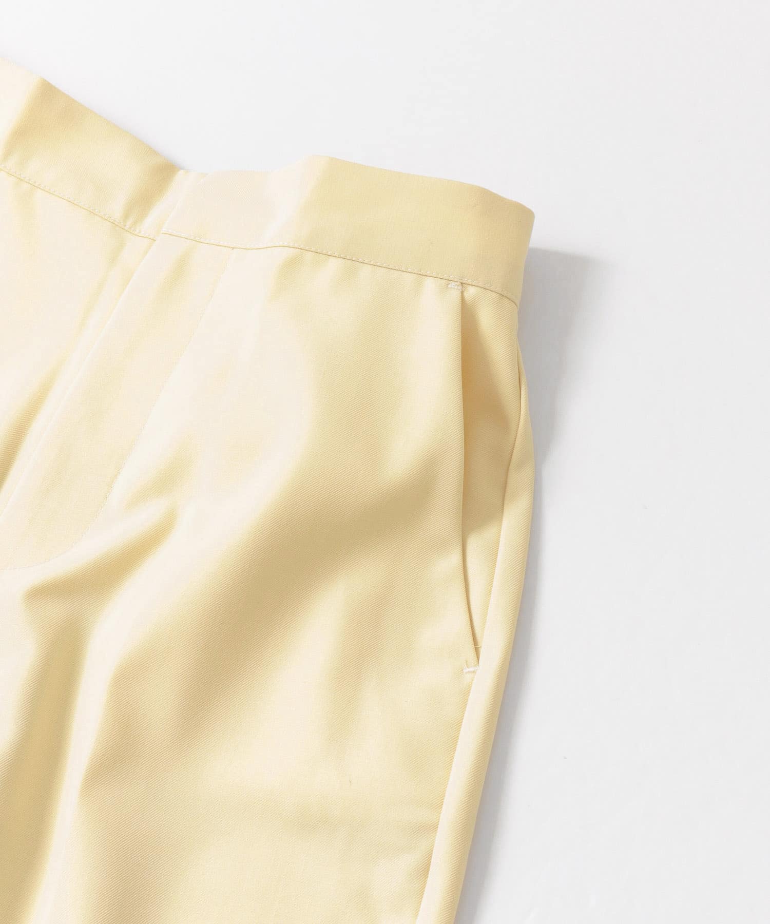 センタープレスフレアパンツ YELLOW S