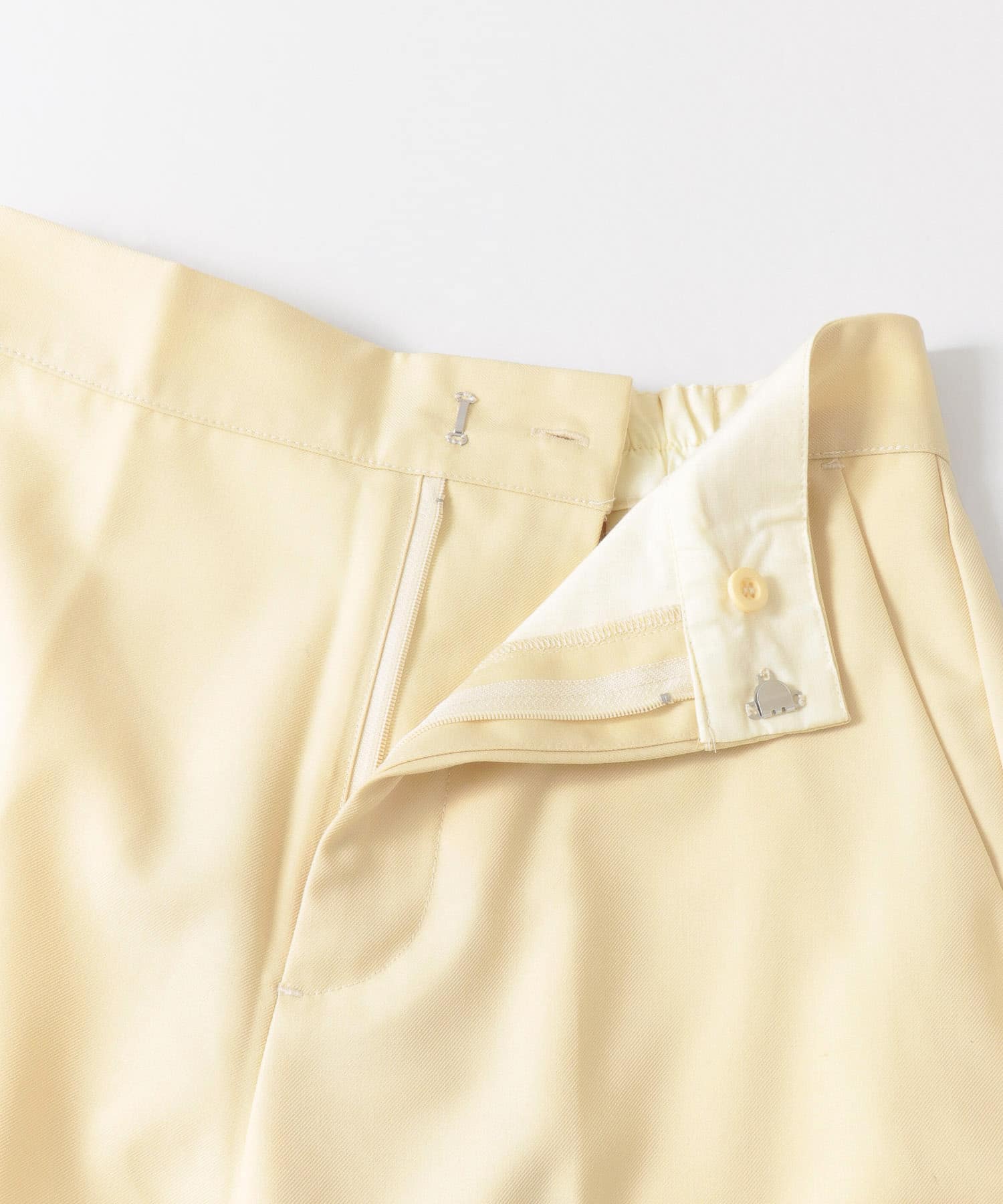 センタープレスフレアパンツ YELLOW S