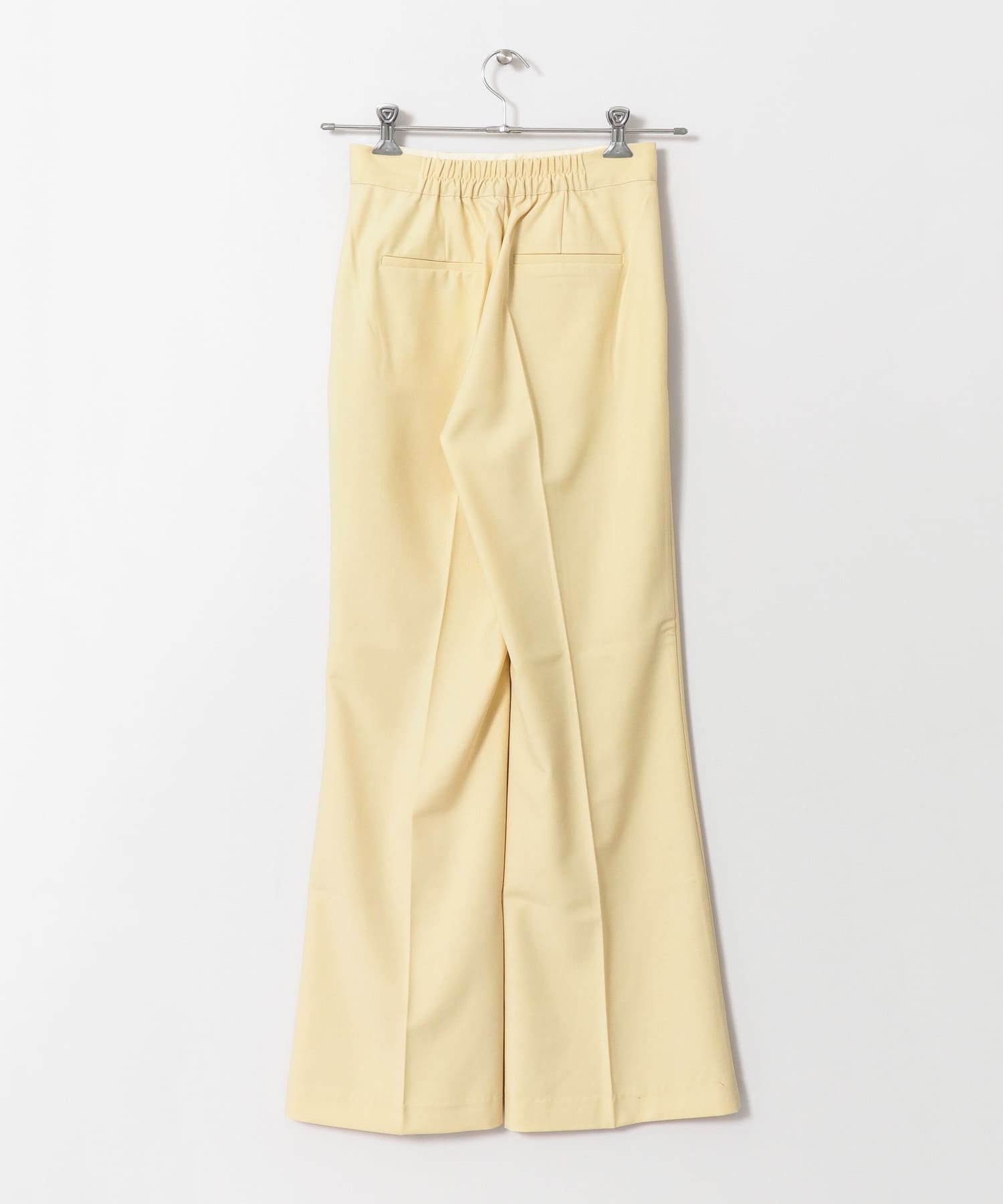 センタープレスフレアパンツ YELLOW S