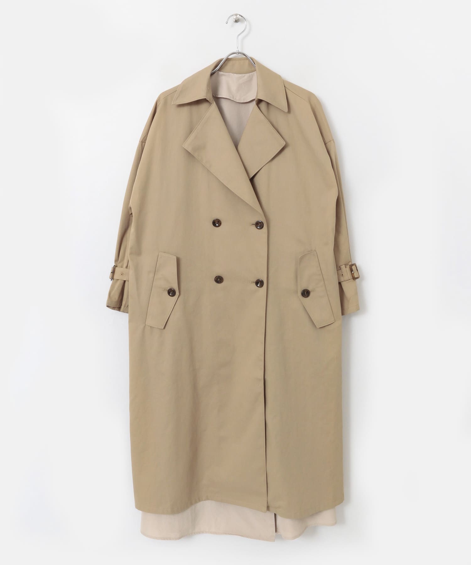 2WAYトレンチコート BEIGE FREE