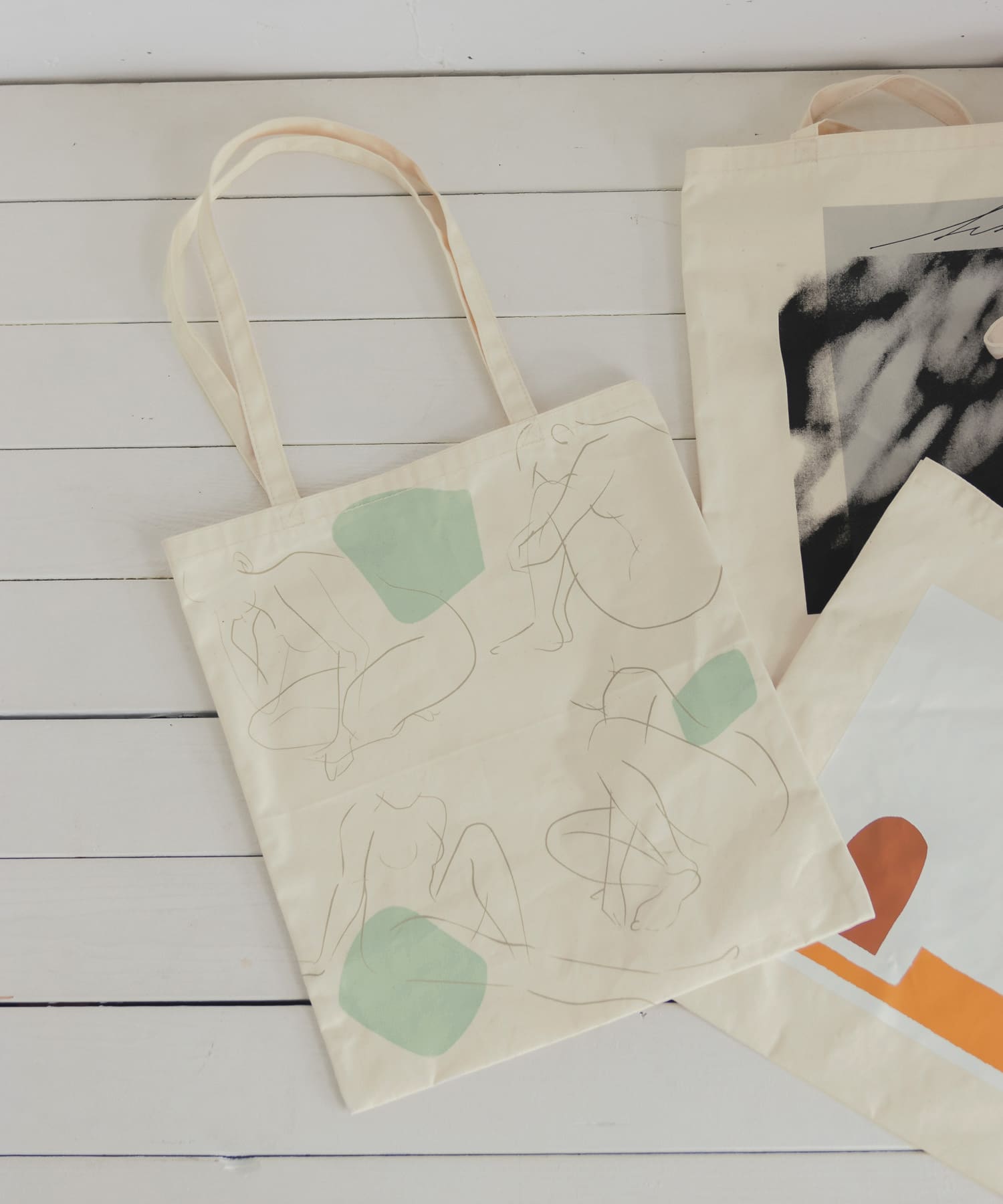 オーガニックコットントートバッグ GREEN FREE