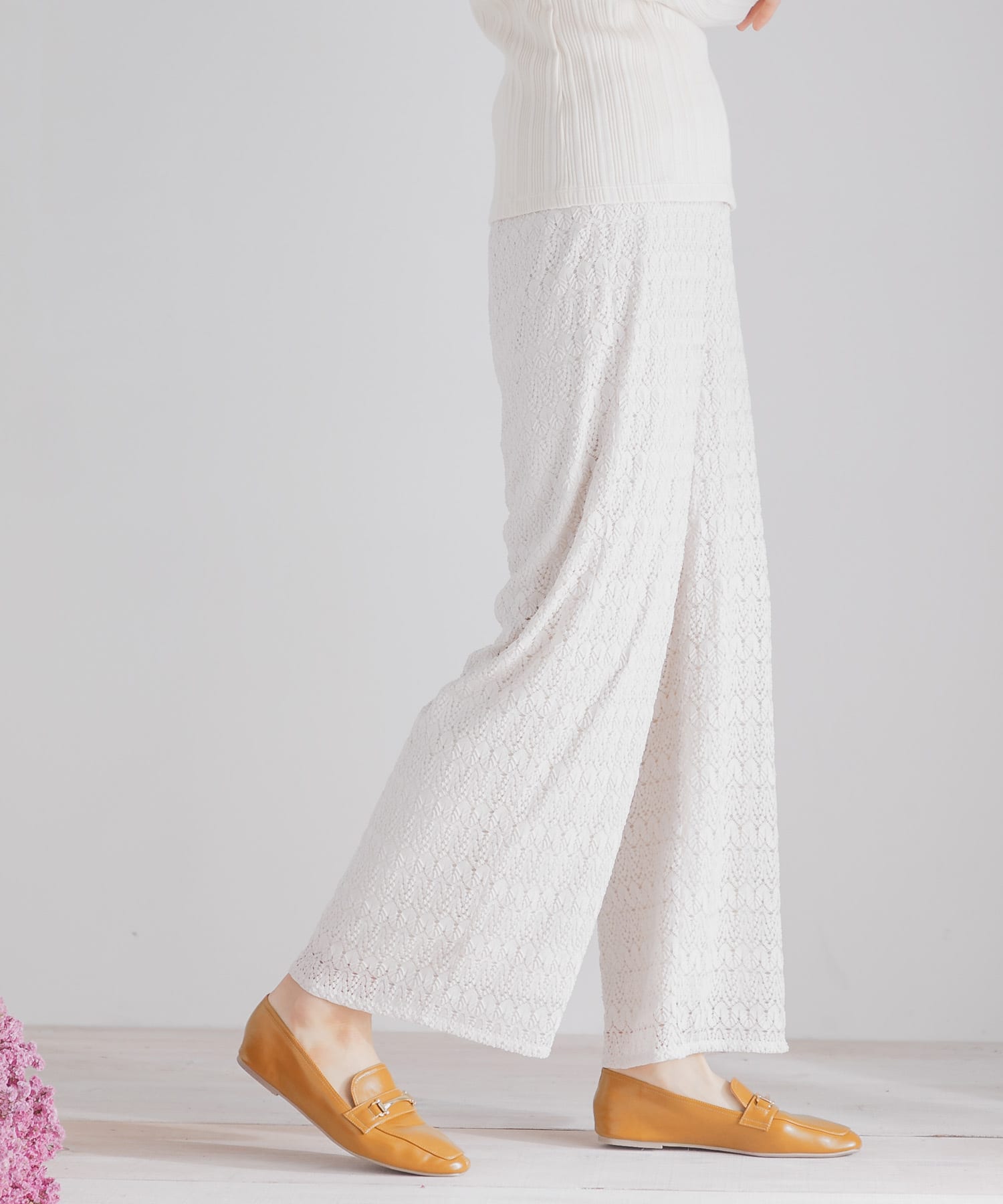 ソフトフェイクレザービットローファー CAMEL S