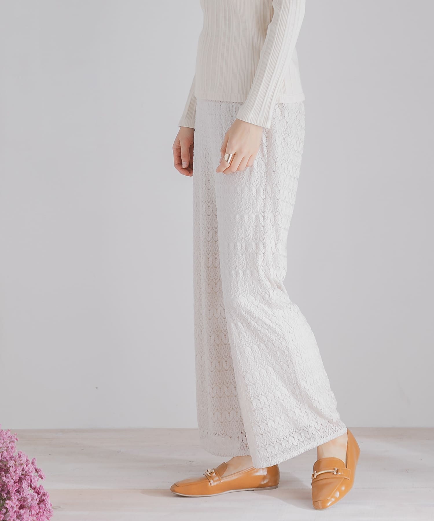 ソフトフェイクレザービットローファー CAMEL S