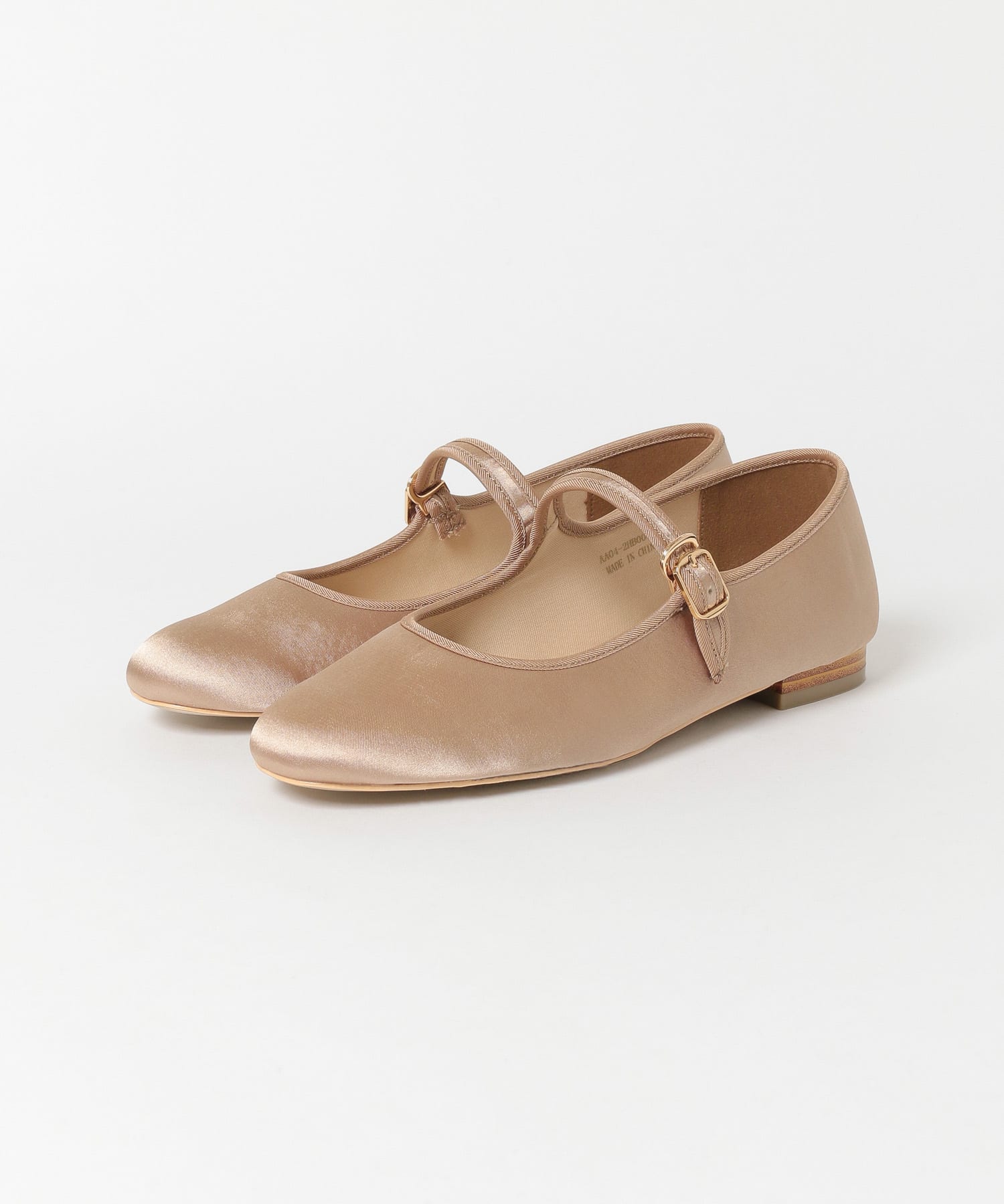 ワンストラップフラットシューズ BEIGE M