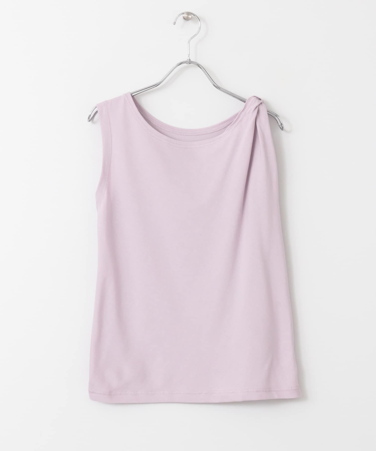 『UR TECH』ツイストショルダーアシメトップ LAVENDER FREE