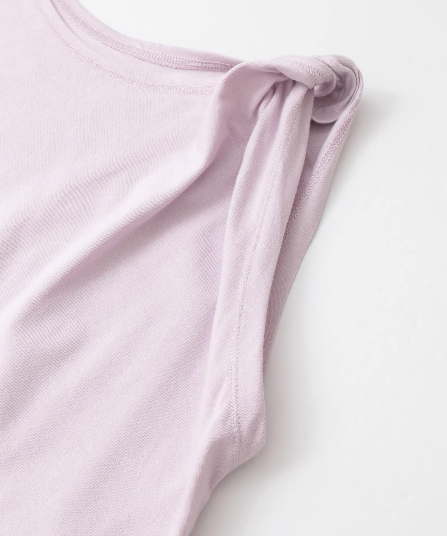 『UR TECH』ツイストショルダーアシメトップ LAVENDER FREE