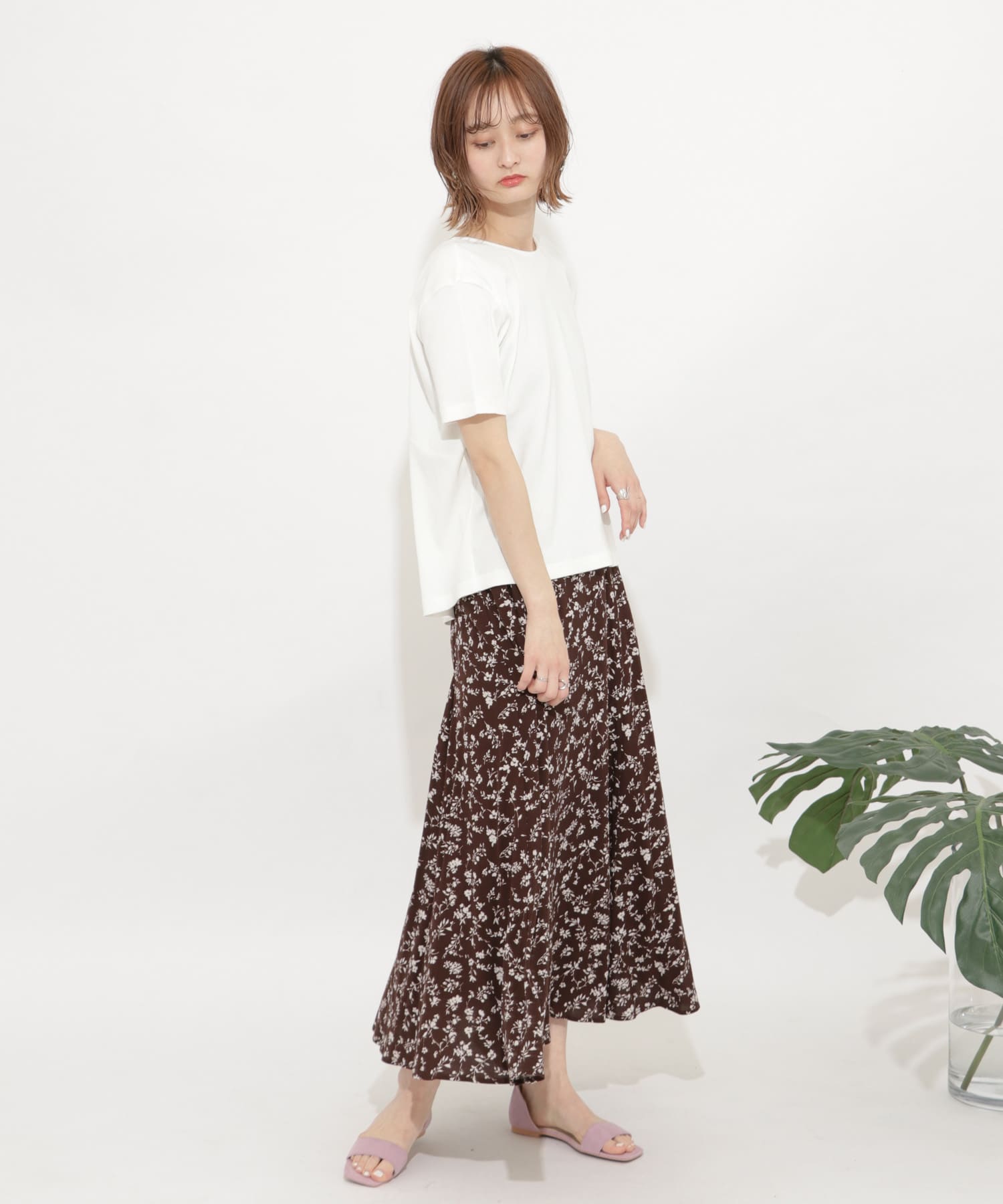 オーガニックコットンバックカシュクールトップ OFF WHITE FREE