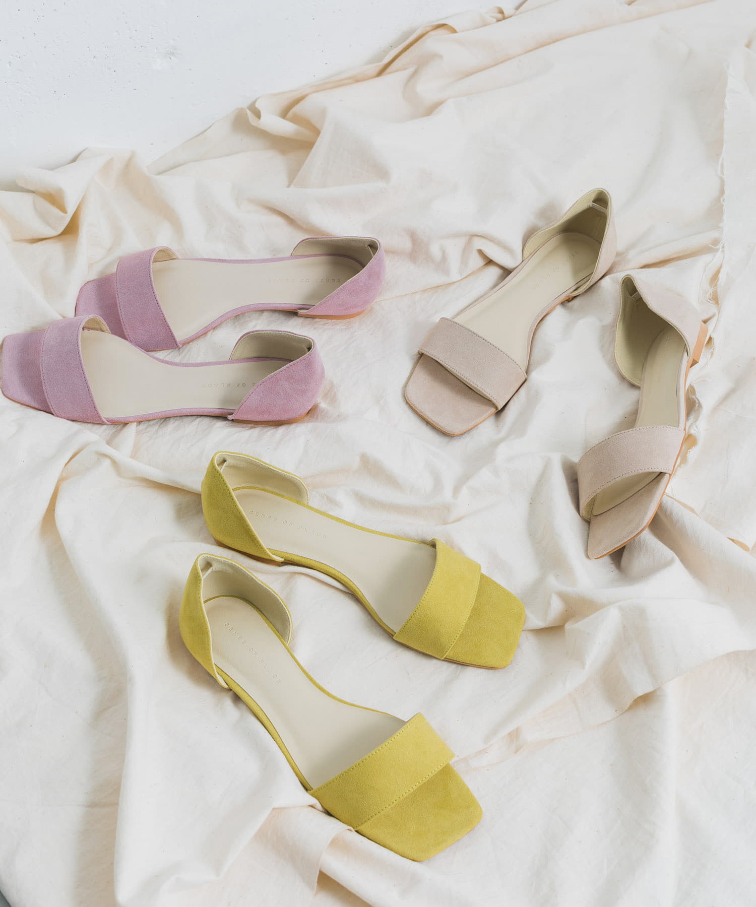 ワンバンドフラットサンダル BEIGE S