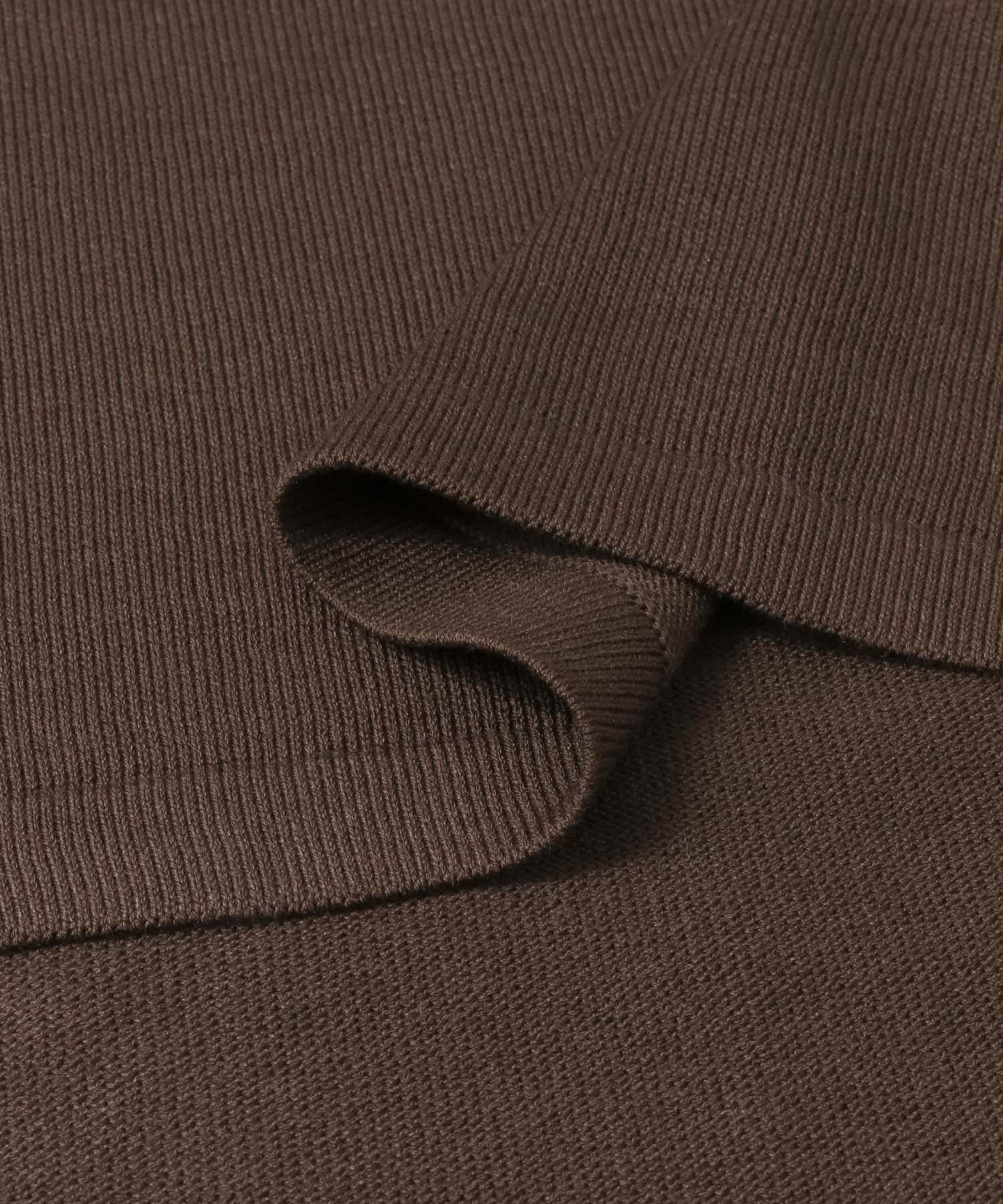2WAYロングニットベスト BROWN FREE